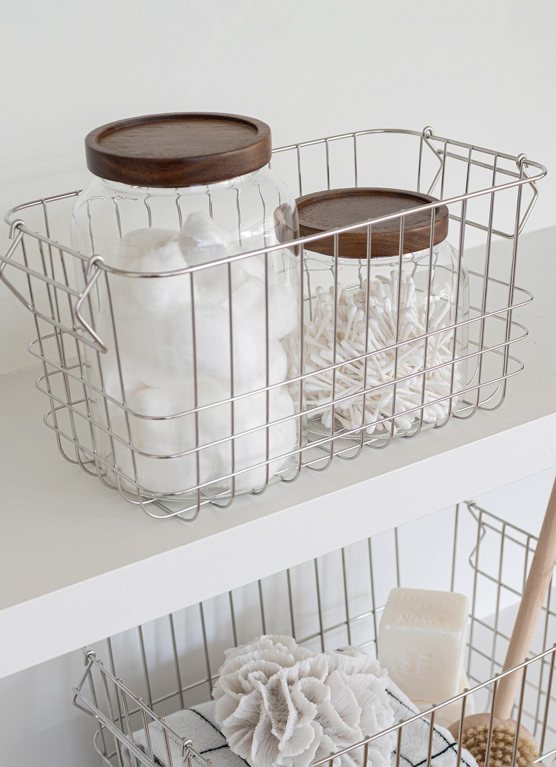 Mette Ditmer Store-It opbergmand 31 x 16 cm - detail 4 zilver
