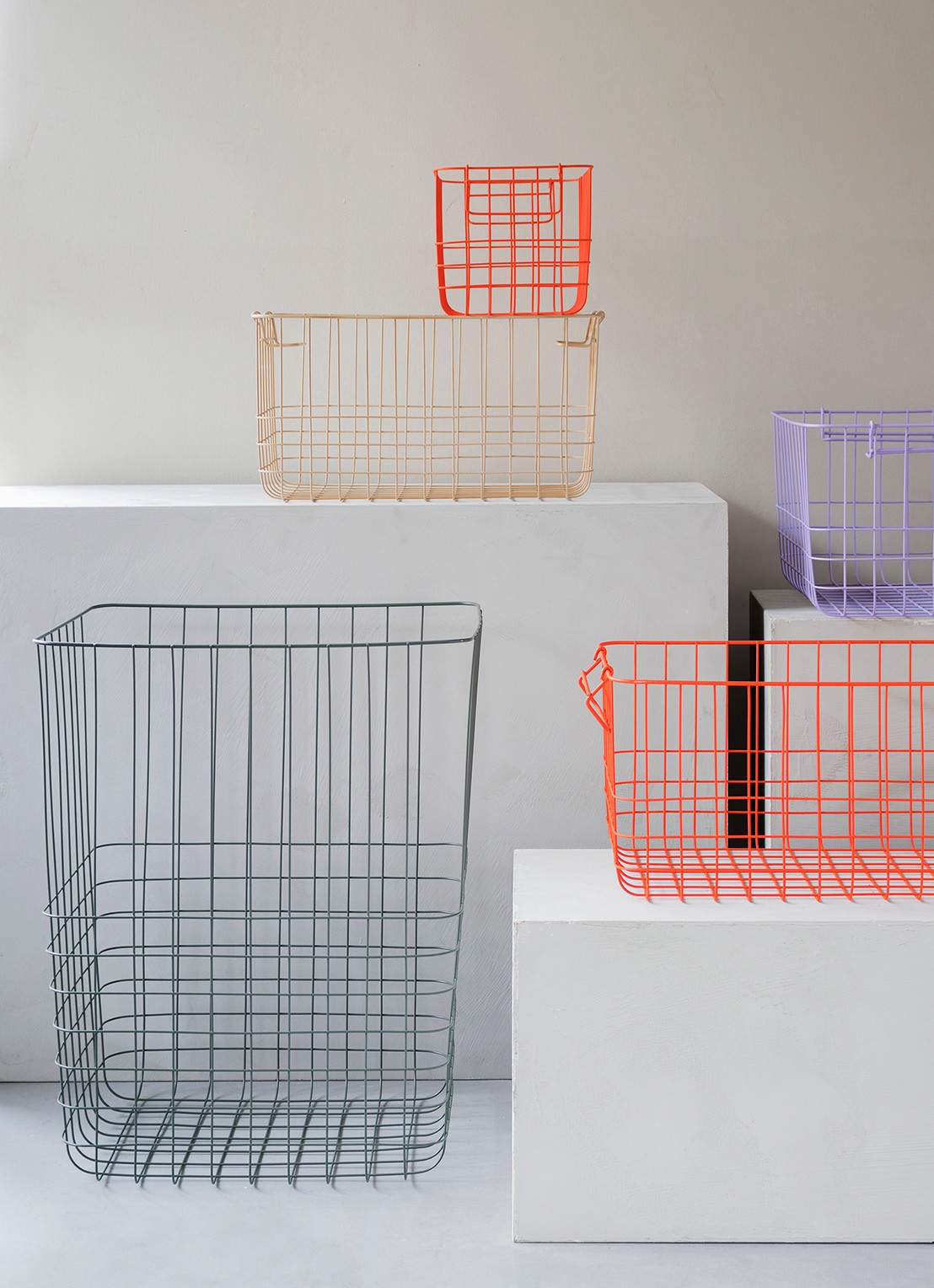 Mette Ditmer Store-It opbergmand 31 x 16 cm - detail 5 orange