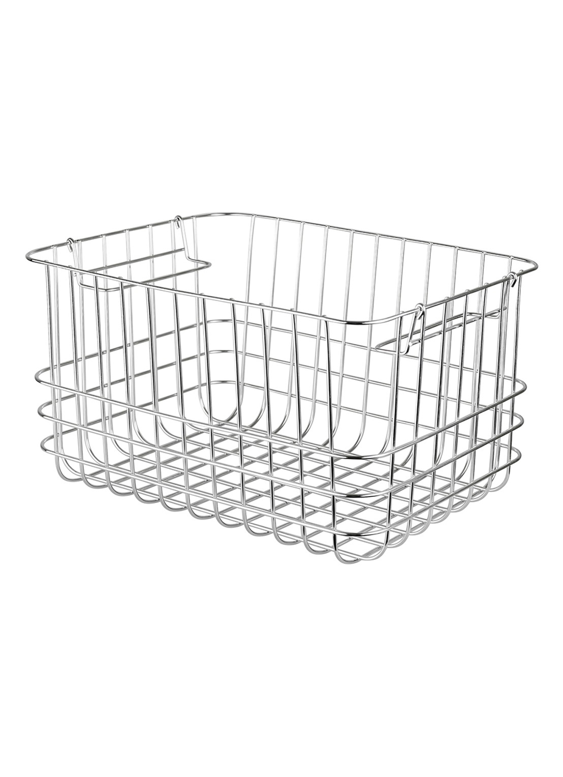 Mette Ditmer Store-It opbergmand 37 x 20 cm - voorkant zilver