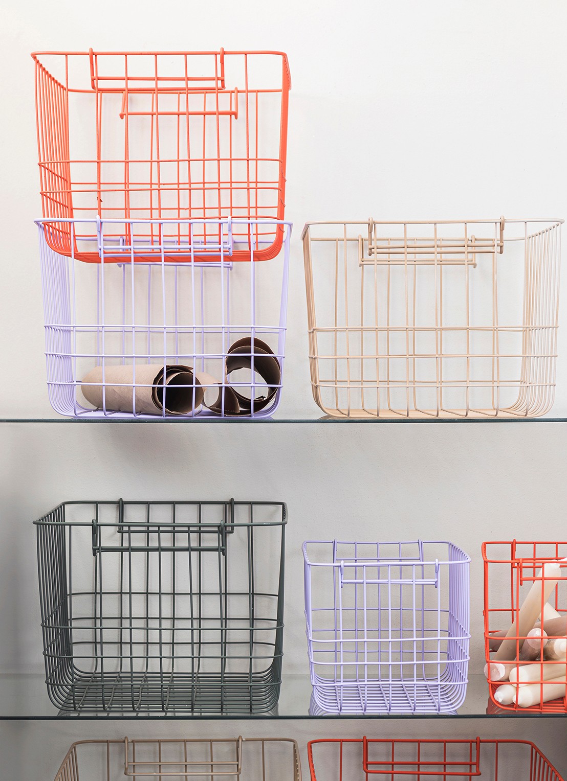 Mette Ditmer Store-It opbergmand 37 x 20 cm - detail 6 orange