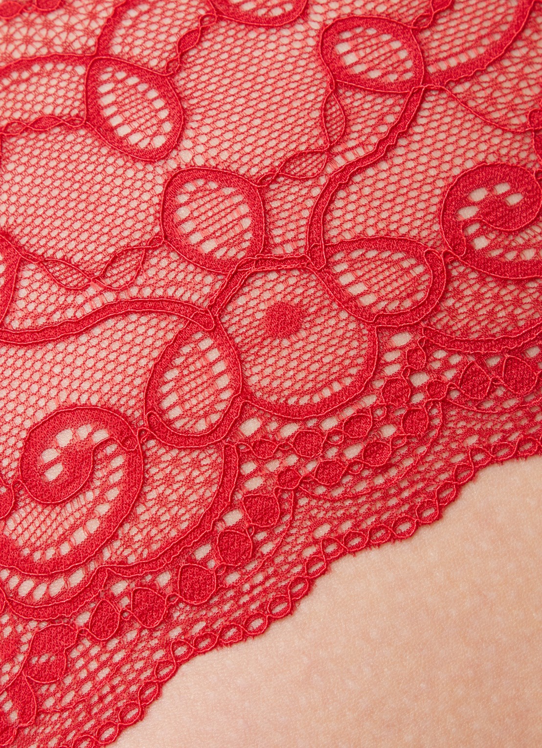 Mey Amorous slip van kant - detail 4 vuurrood