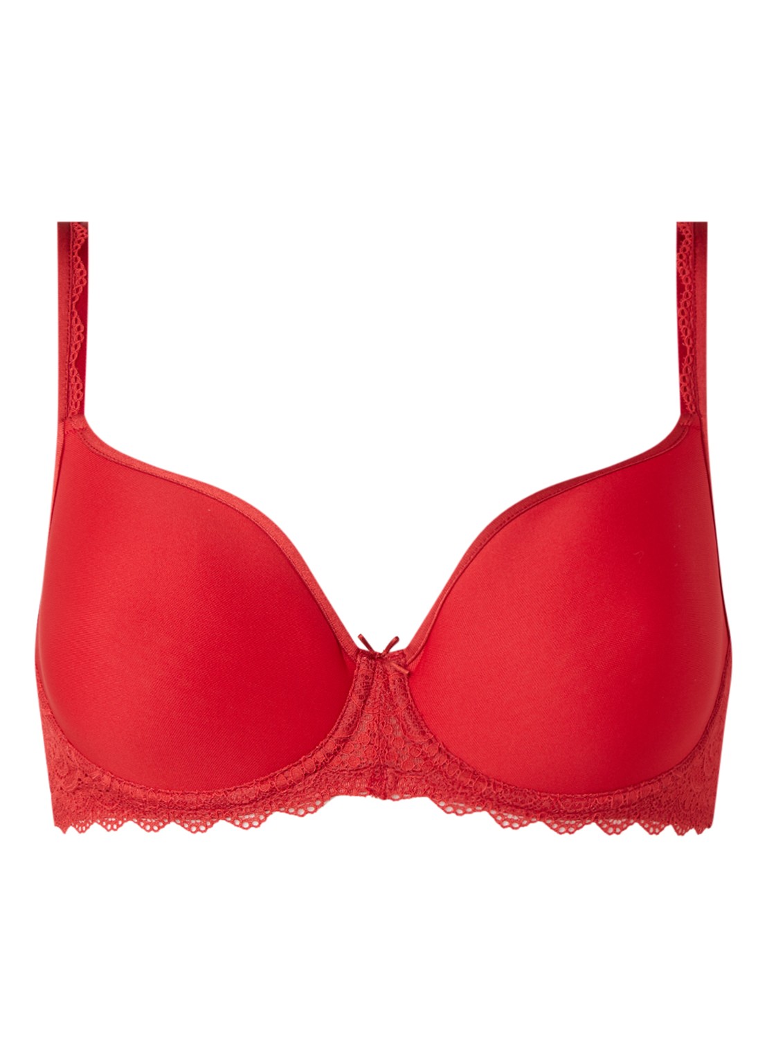 Mey Amorous voorgevormde spacer bh met kant - voorkant 2 steenrood