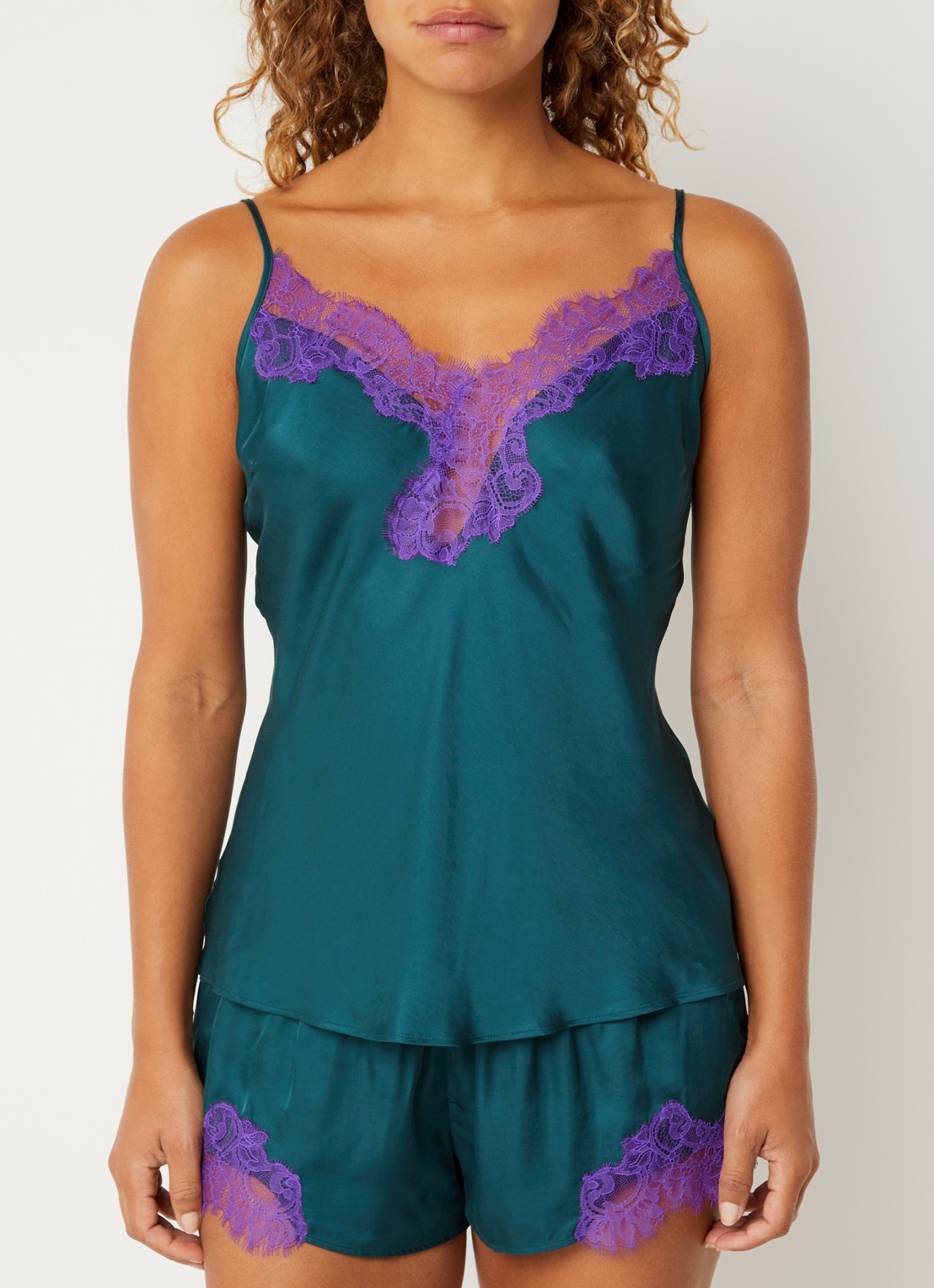 Mey Camisole pyjamatop - voorkant 4 groen