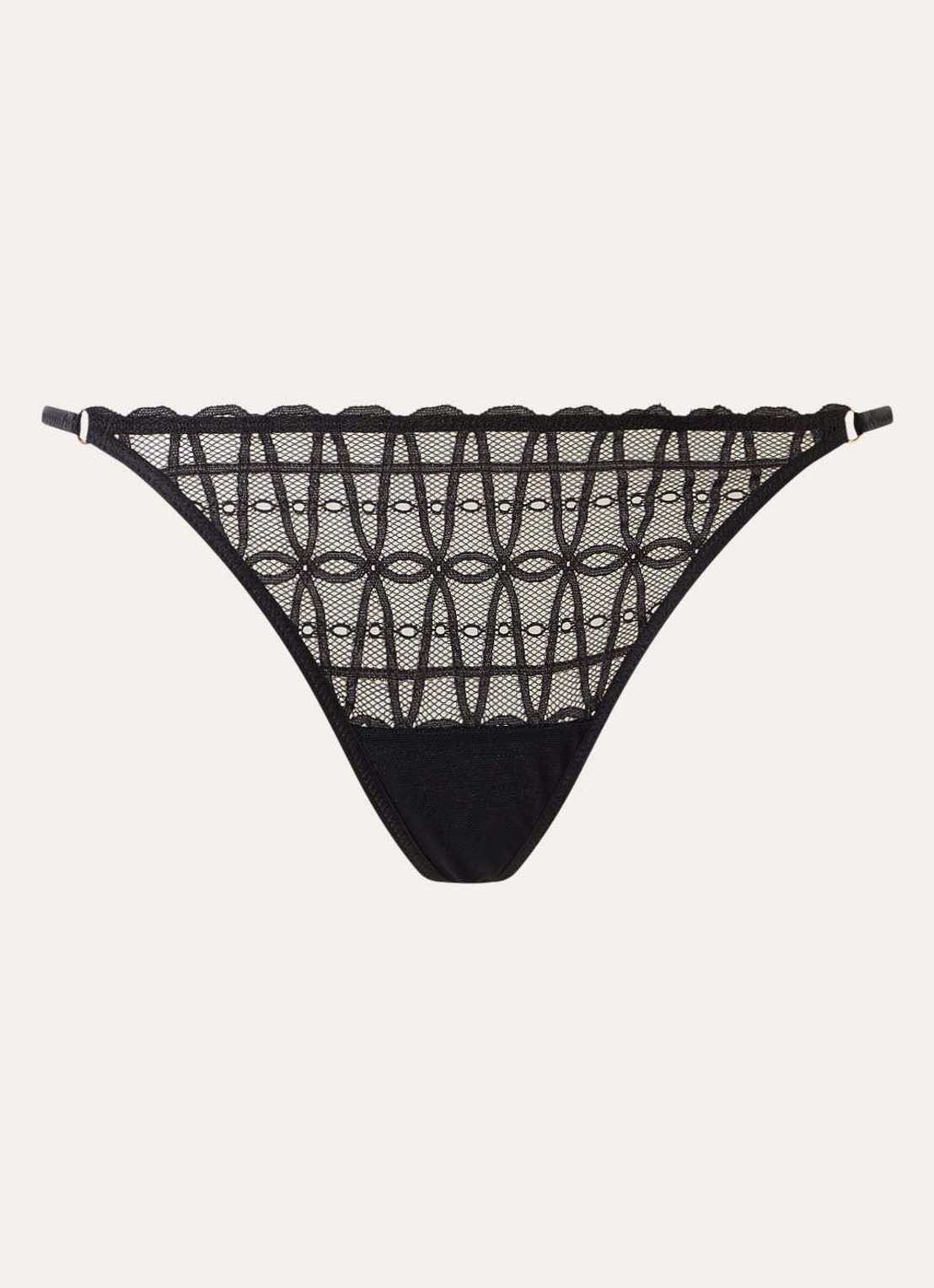 Mey Captivating string van kant - voorkant zwart