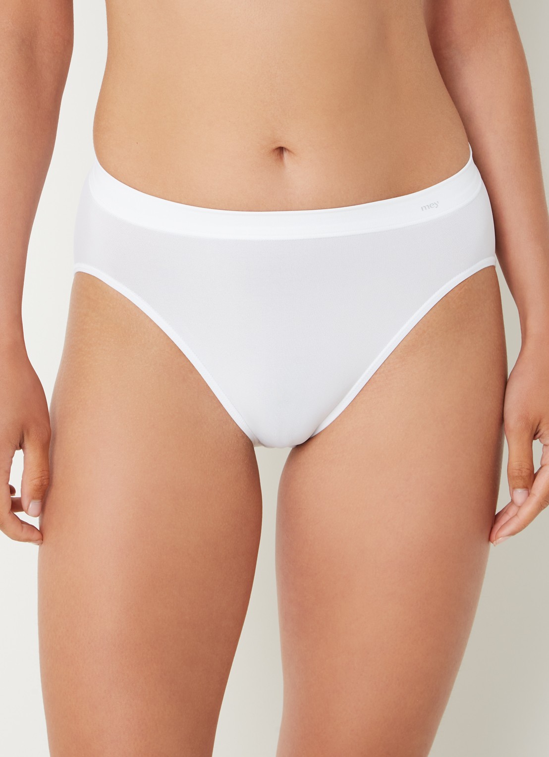 Mey Emotion Jazz slip met logo - detail wit