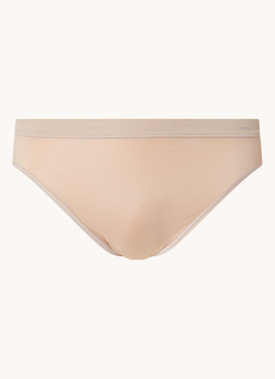 Mey Emotion Jazz slip met logo - voorkant creme