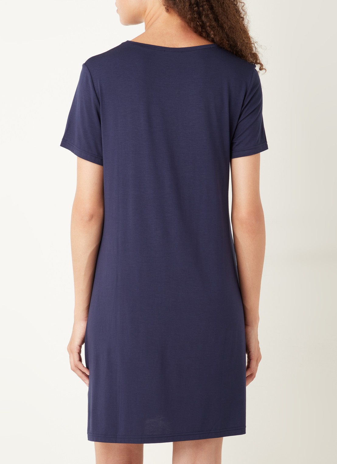 Mey Lilyan nachthemd met print - achterkant 5 donkerblauw