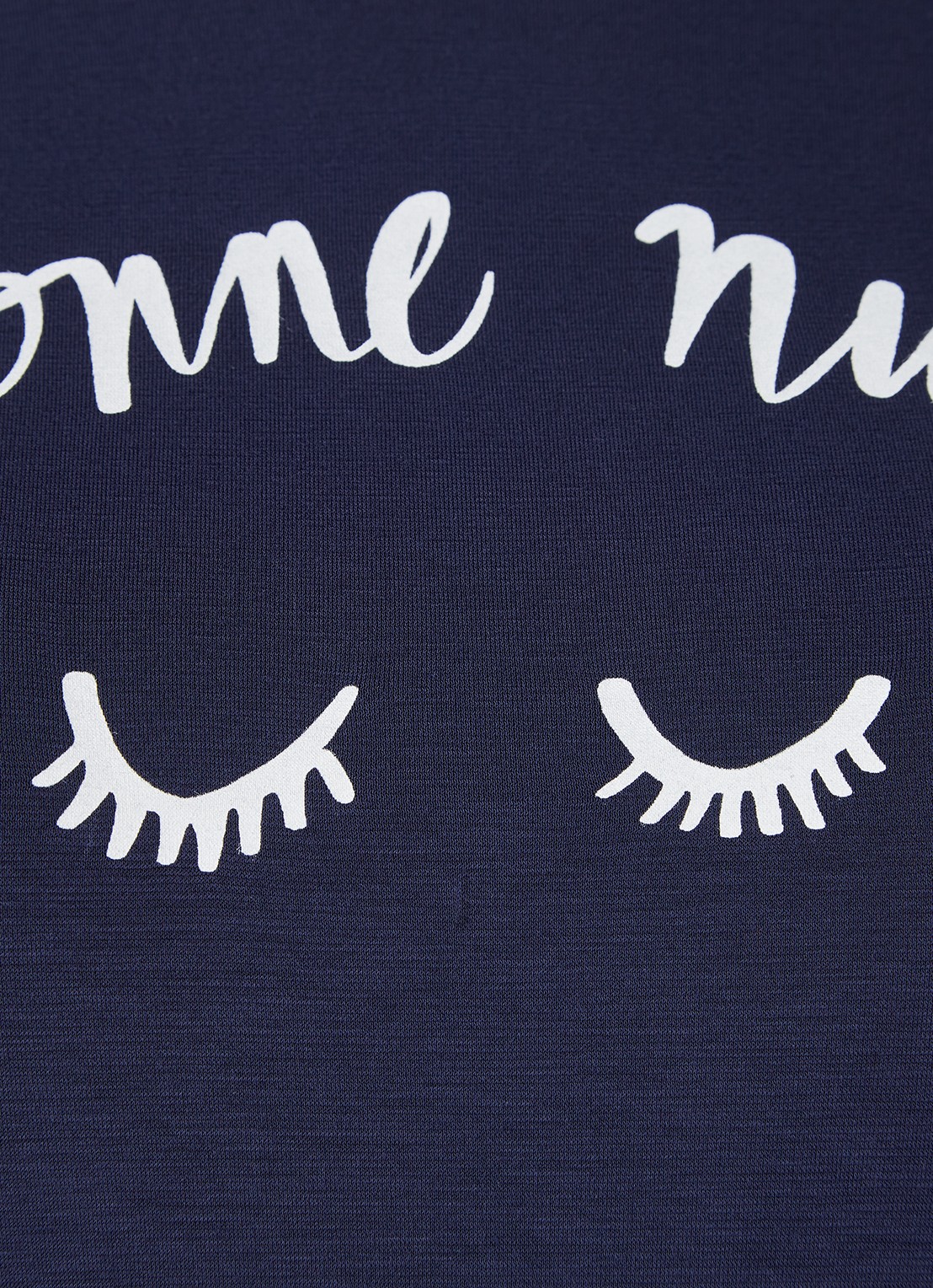 Mey Lilyan nachthemd met print - detail 4 donkerblauw