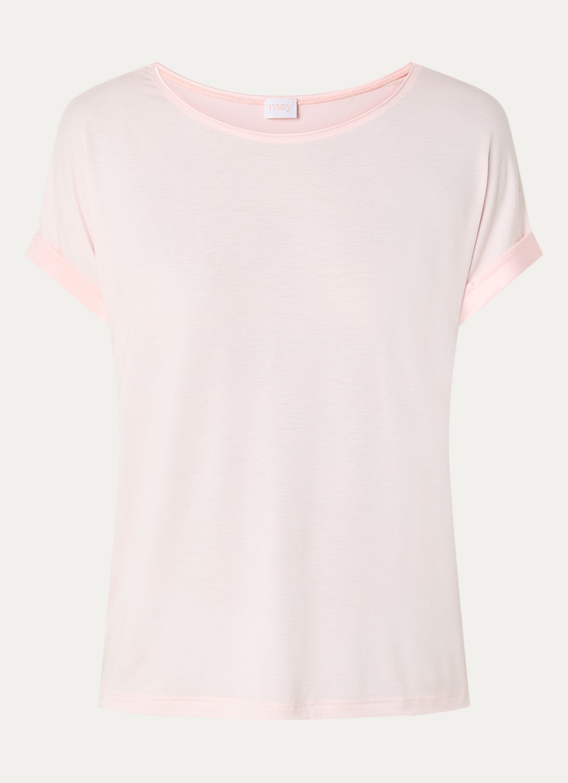 Mey Pyjamatop met ronde hals - voorkant 2 roze