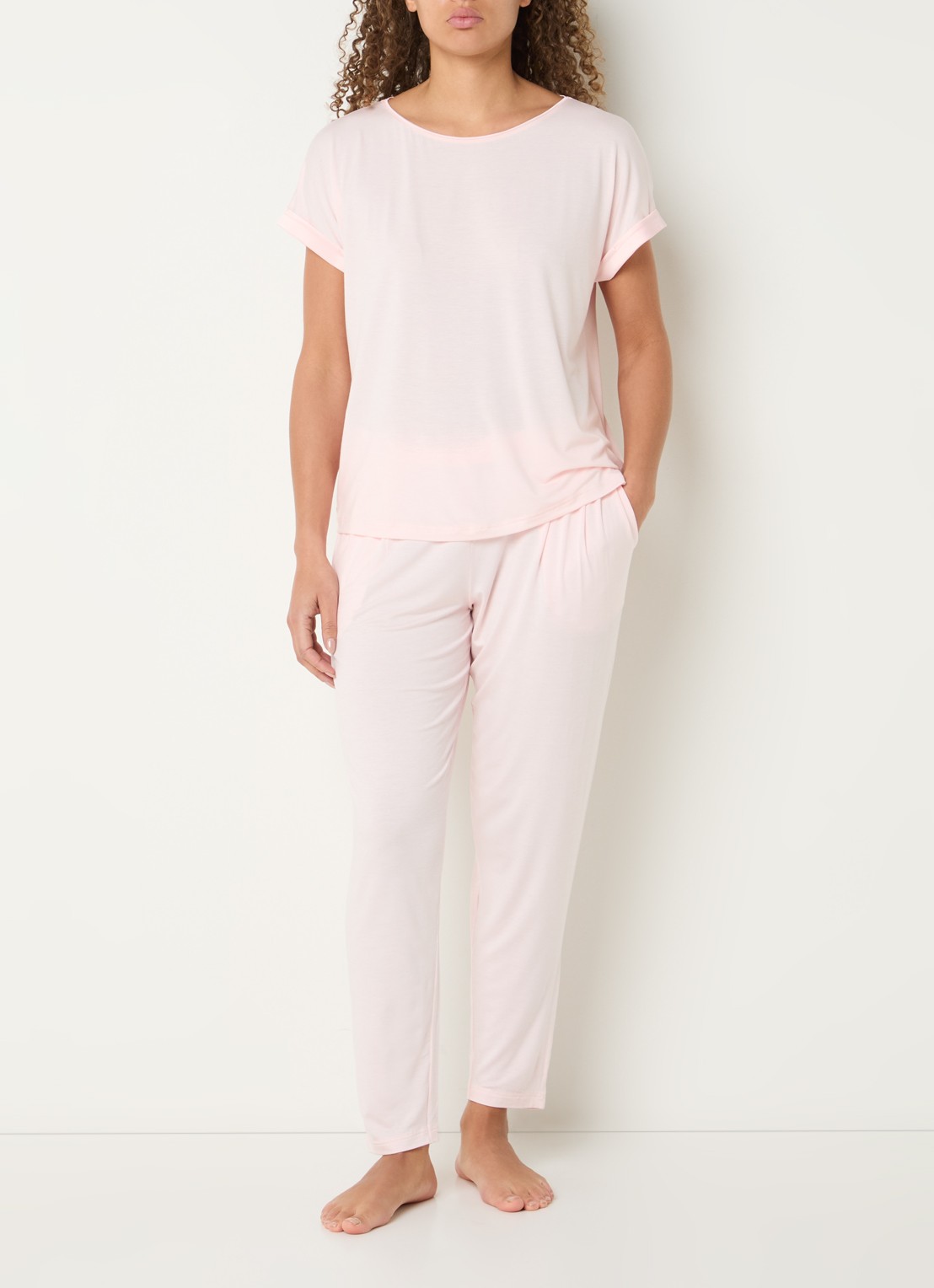 Mey Pyjamatop met ronde hals - voorkant 3 roze