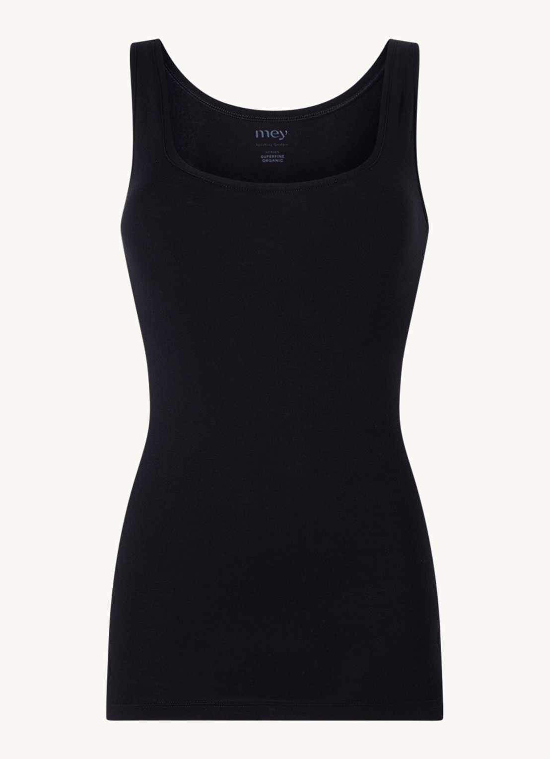 Mey Superfine  singlet met stretch - voorkant 2 zwart