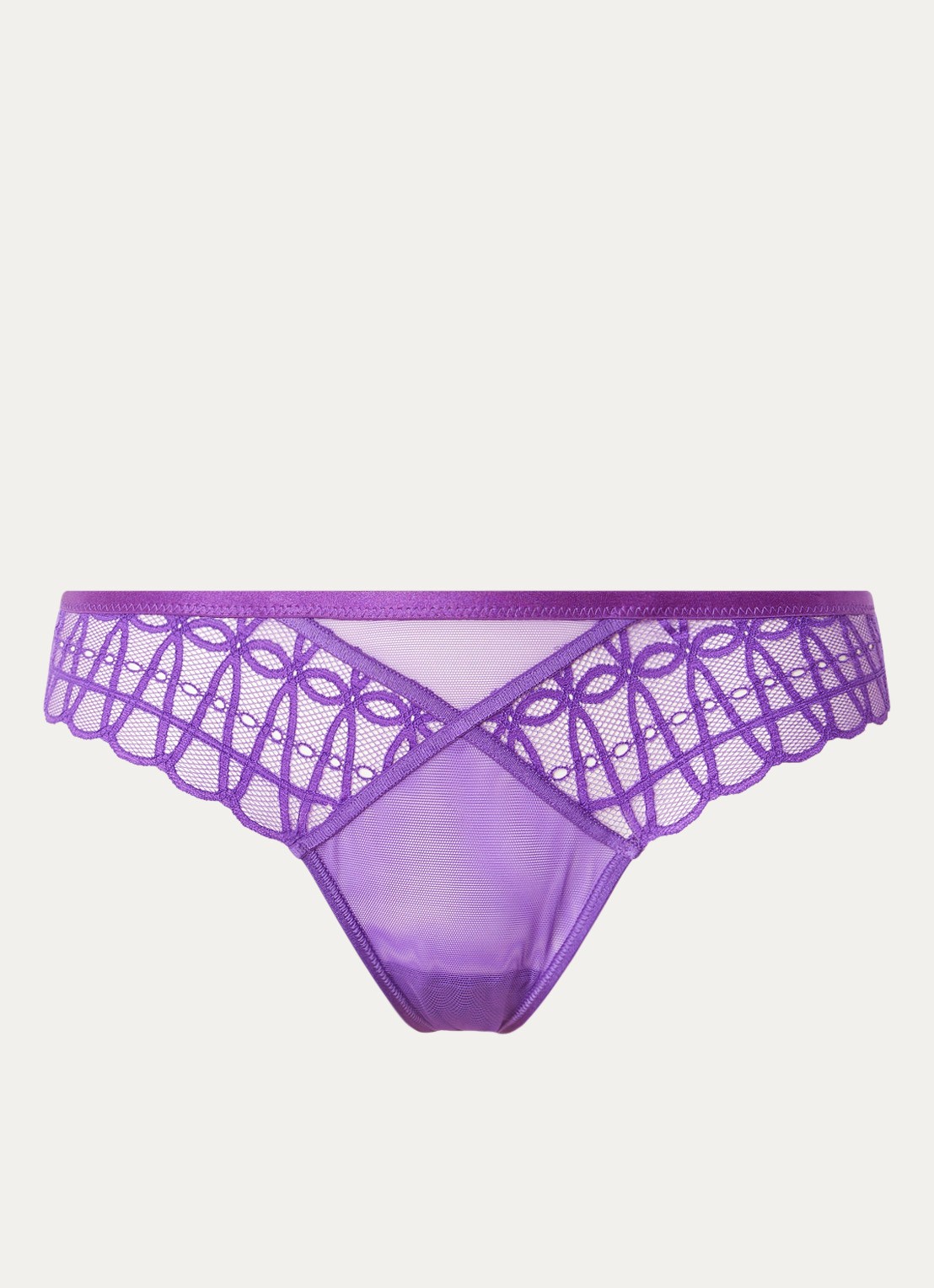 Mey Tanga van mesh - voorkant paars