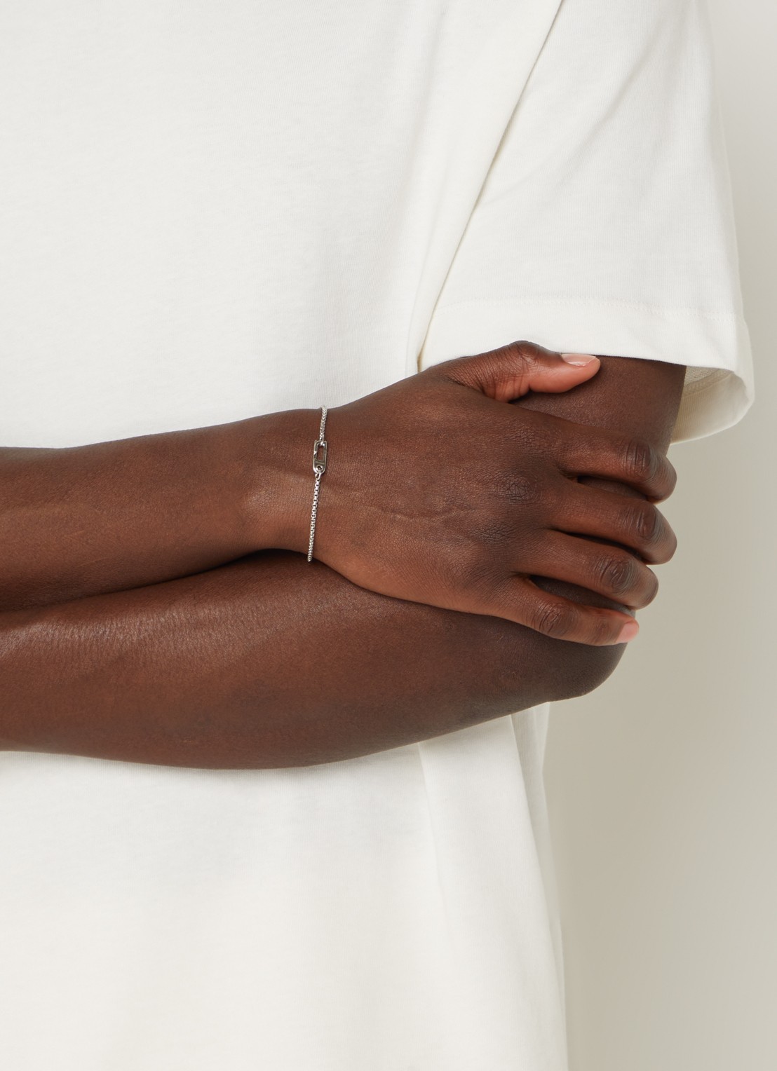 Miansai Annex schakelarmband van zilver - voorkant 3 zilver