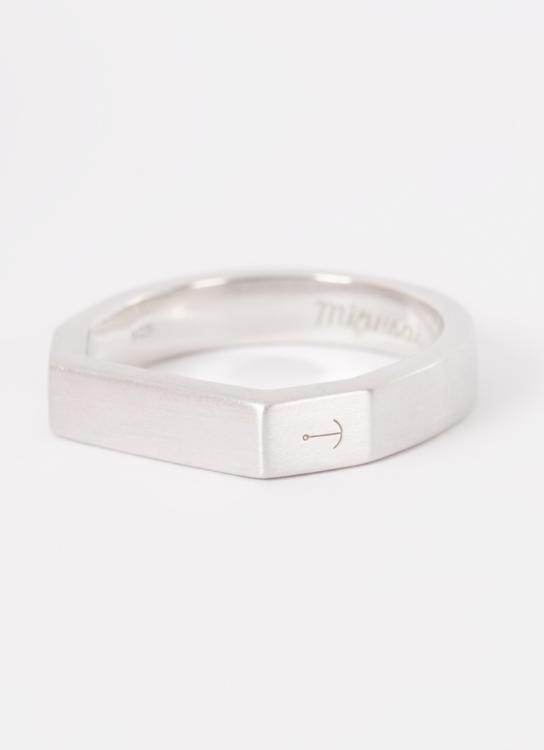 Miansai Hex ring van zilver - detail 3 zilver