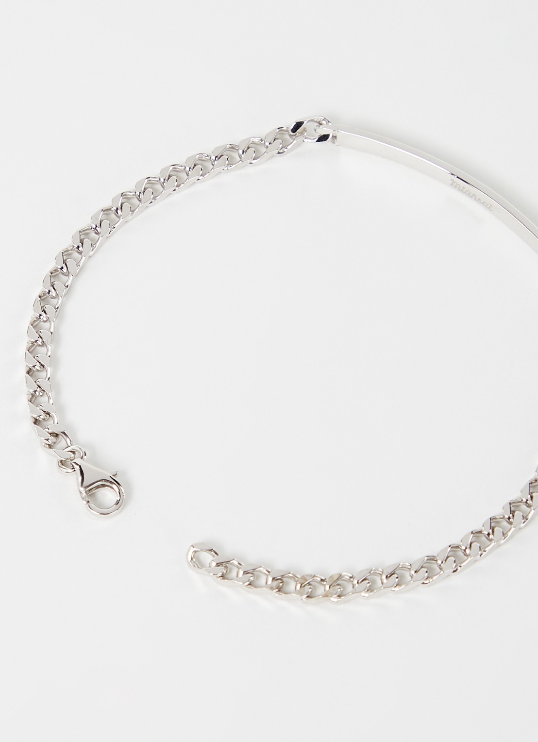 Miansai ID Chain schakelarmband van sterling zilver - voorkant 2 zilver