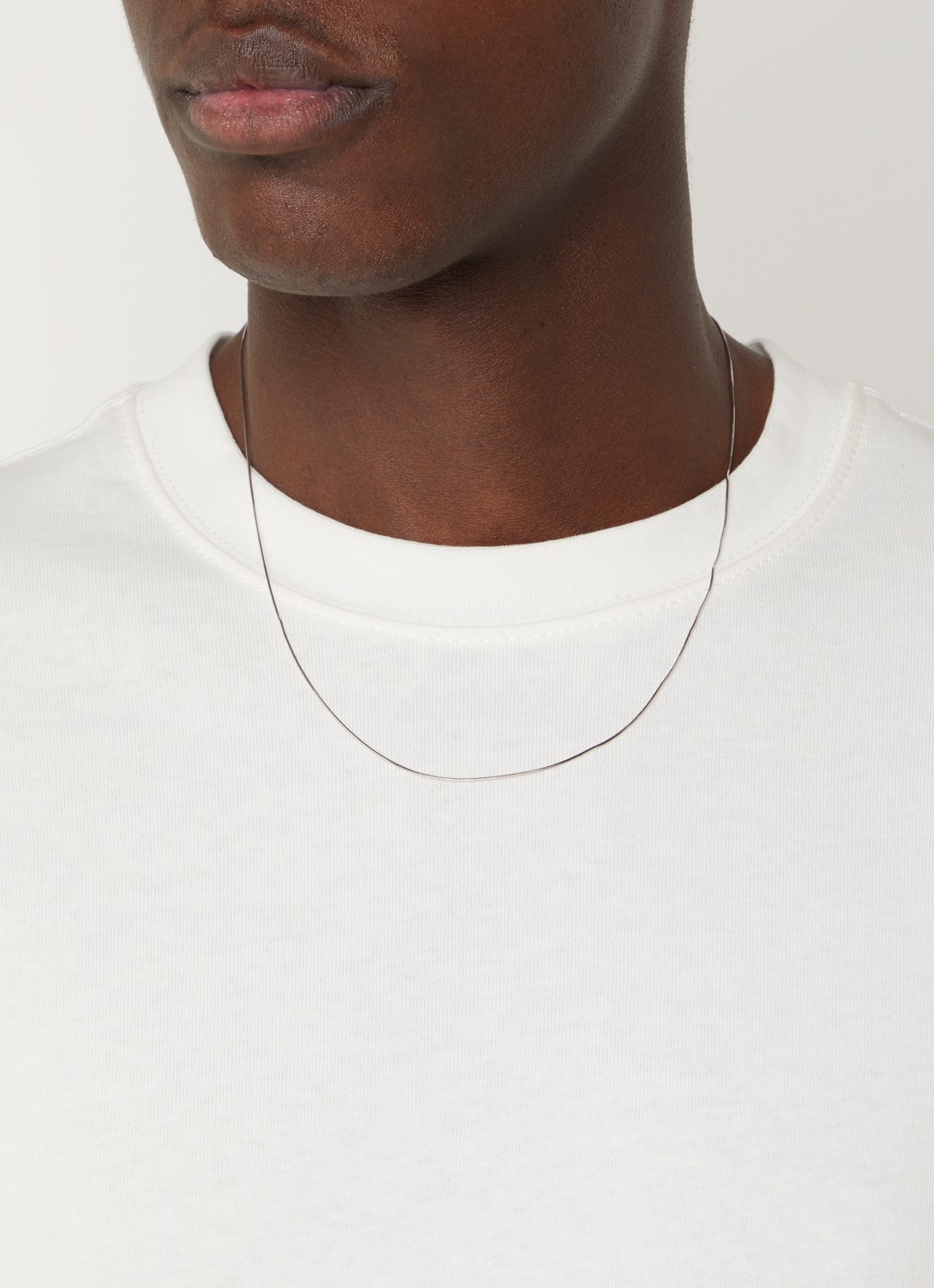 Miansai Lynx ketting van zilver  - voorkant 4 zilver