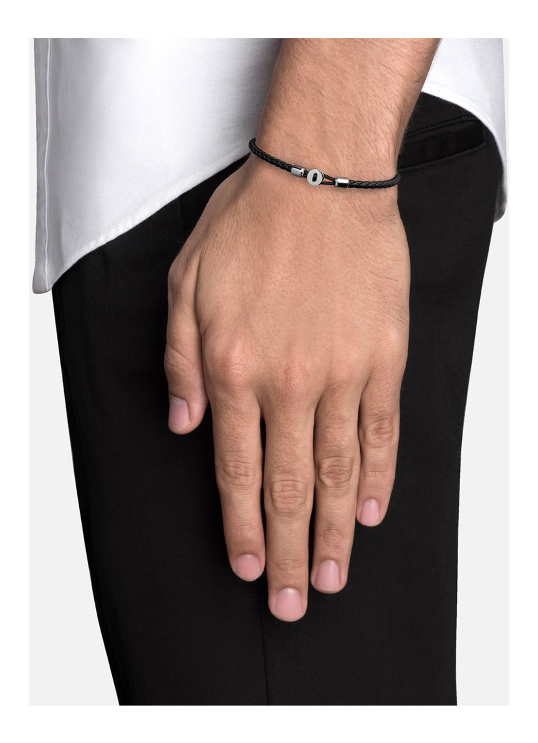 Miansai Nexus armband van leer - detail zwart