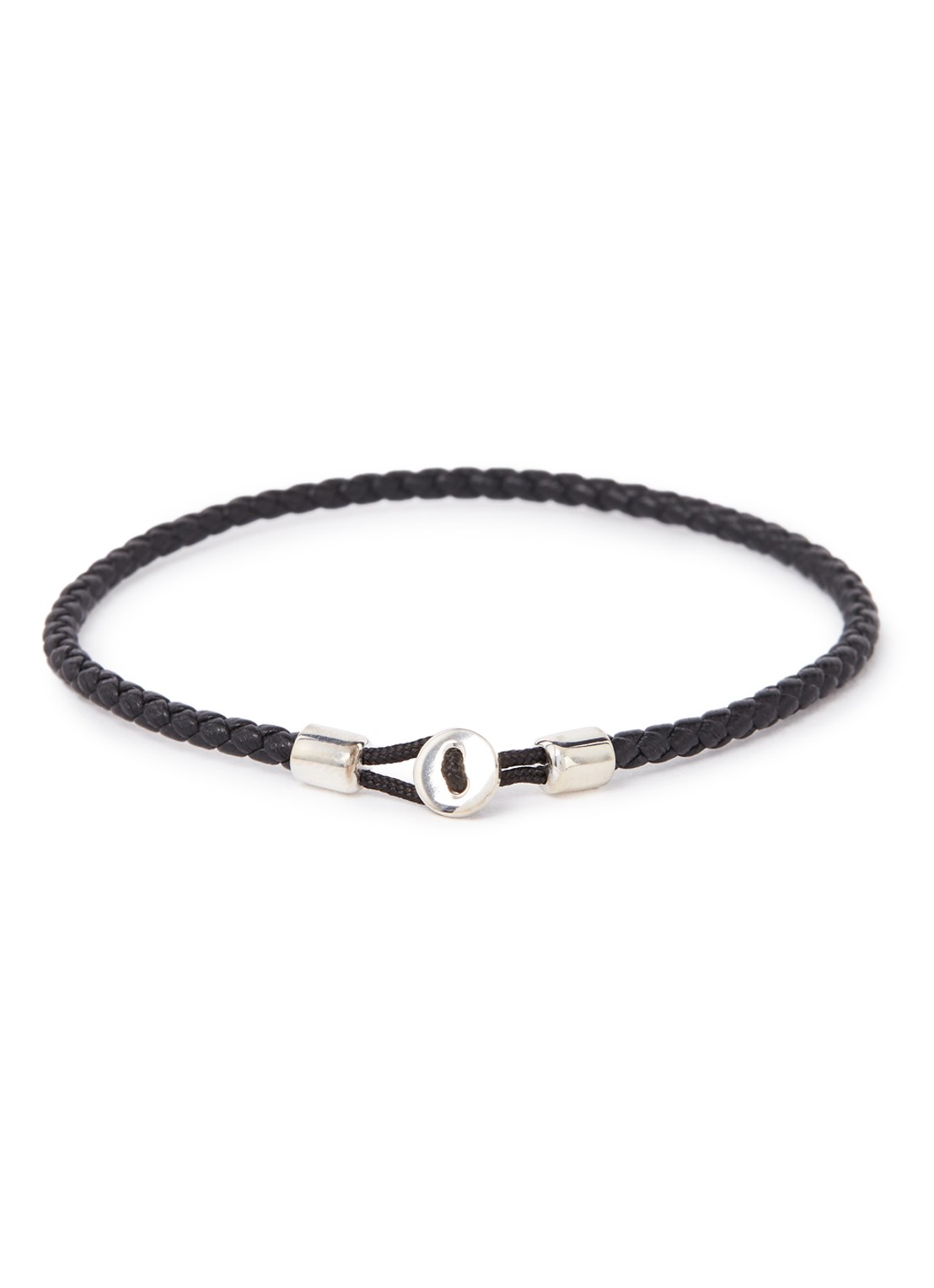 Miansai Nexus armband van leer - voorkant 3 zwart