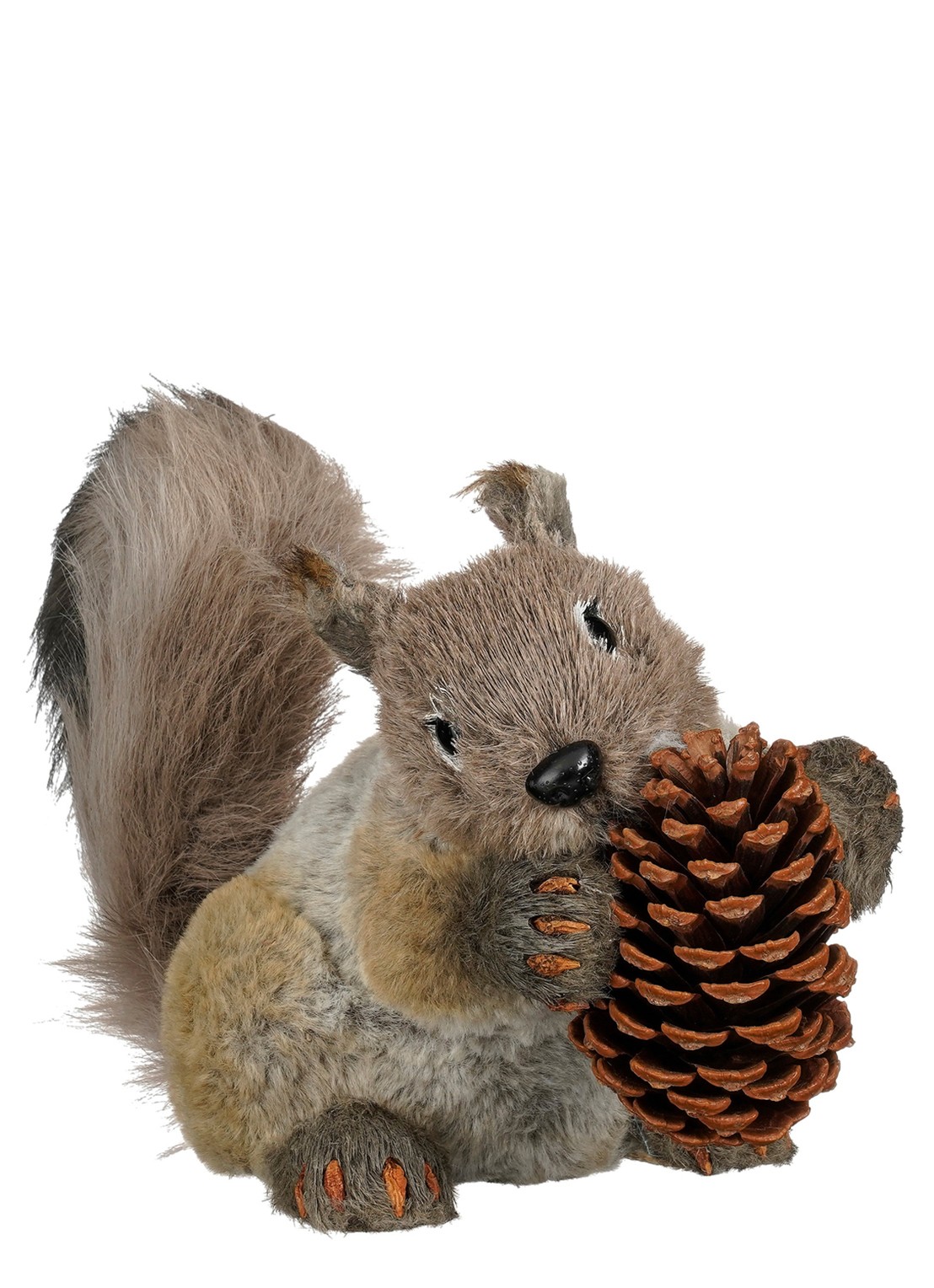 Mica Decorations Eekhoorn ornament 35 cm - voorkant bruin