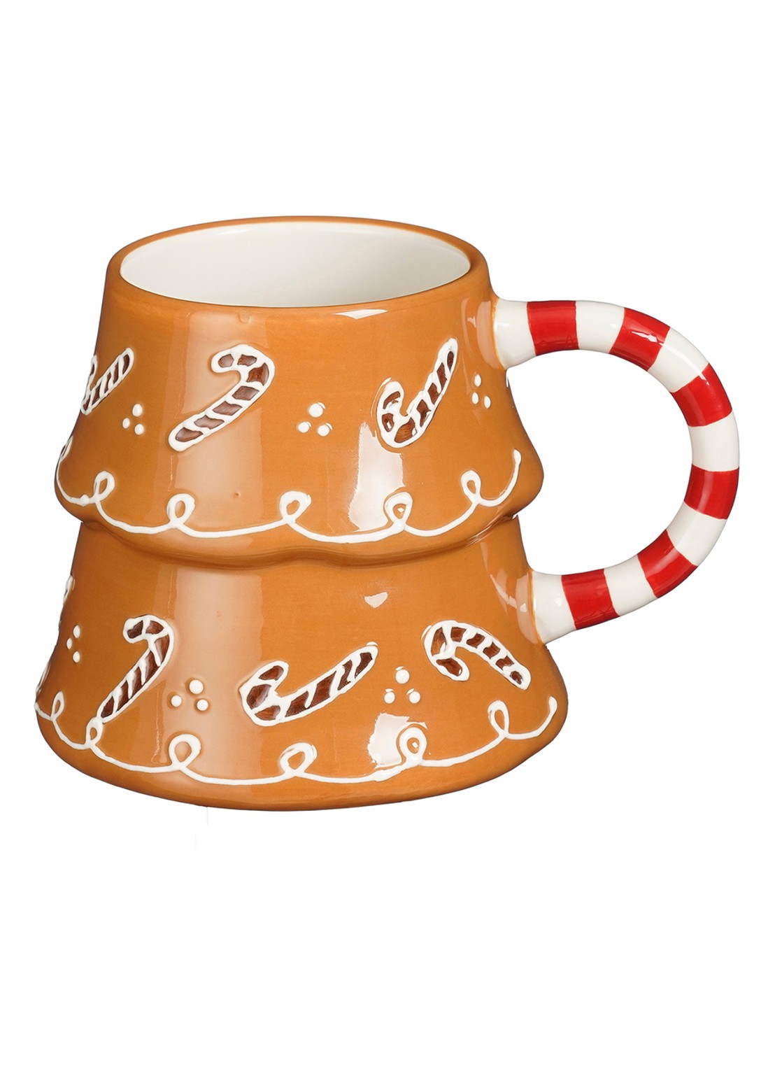 Mica Decorations Koekjes mok 14,5 cm - voorkant bruin