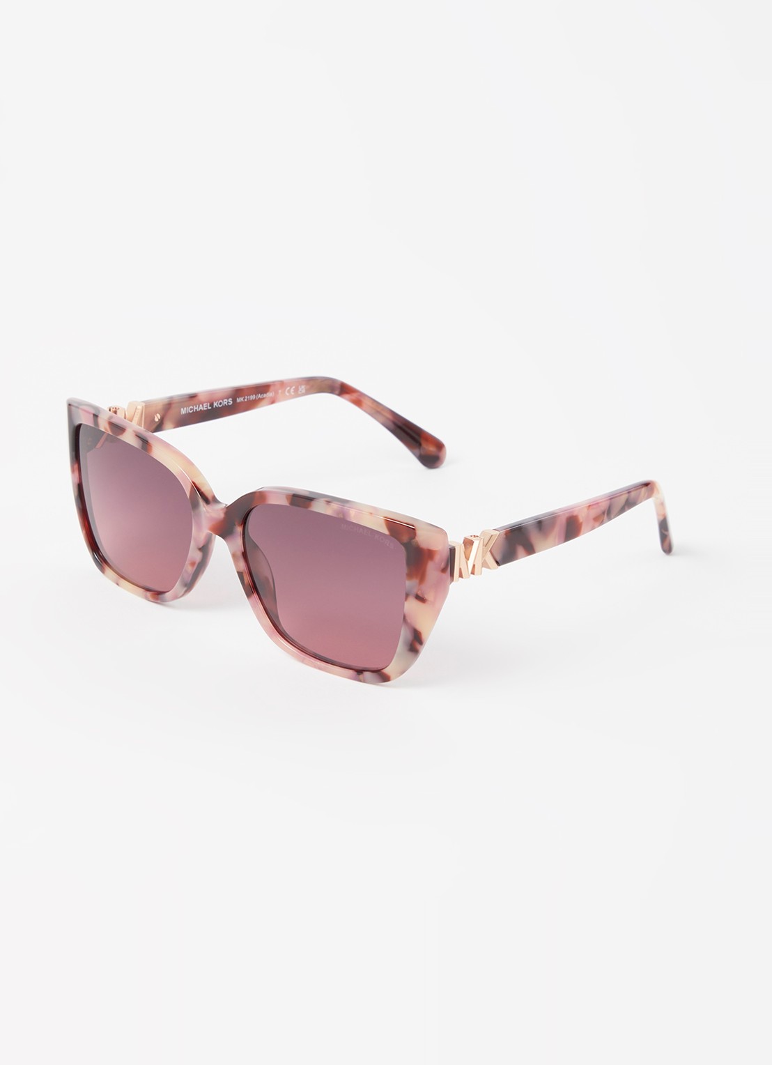 Michael Kors Acadia zonnebril gepolariseerd MK2199 - voorkant roze