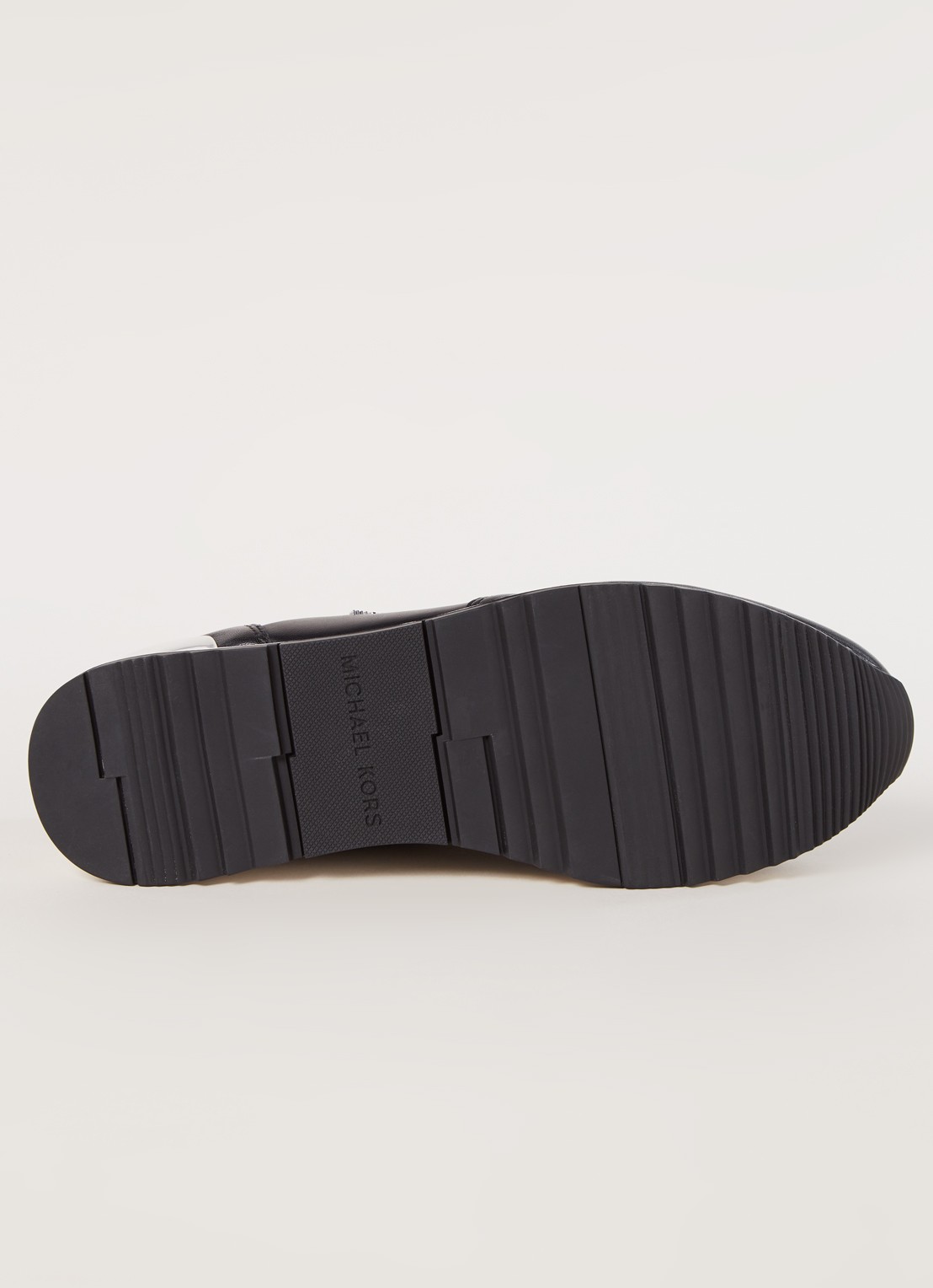 Michael Kors Allie sneaker van leer - detail 5 zwart