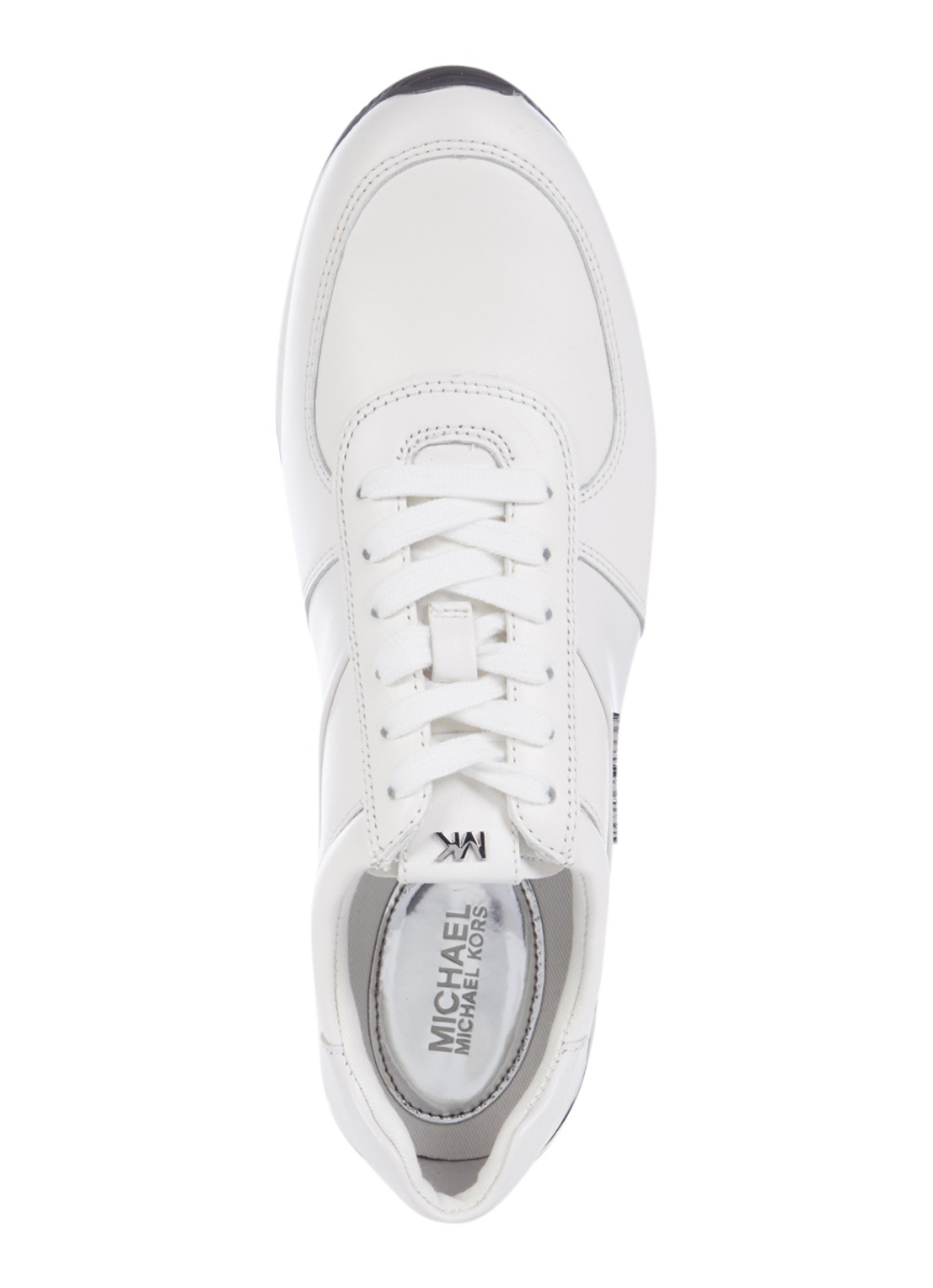 Michael Kors Allie sneaker van leer - detail wit