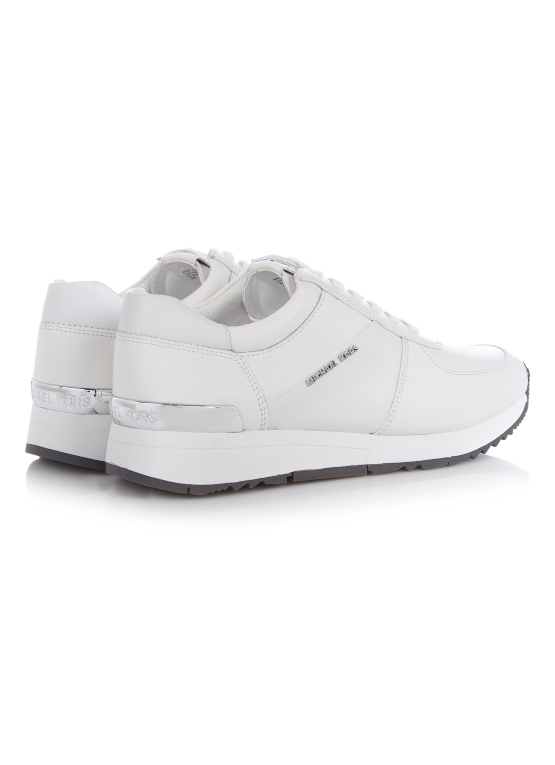 Michael Kors Allie sneaker van leer - detail 2 wit