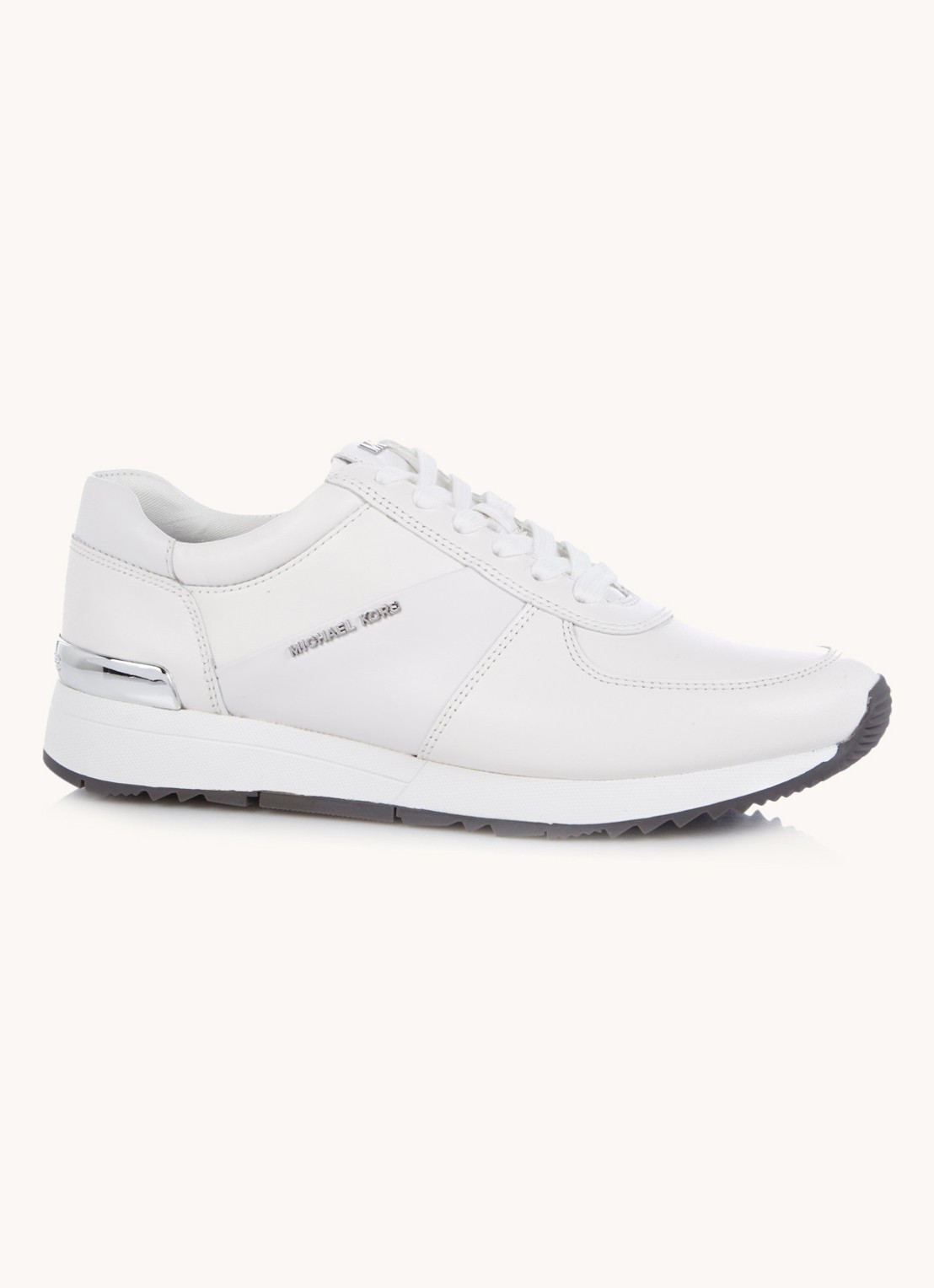 Michael Kors Allie sneaker van leer - voorkant 4 wit