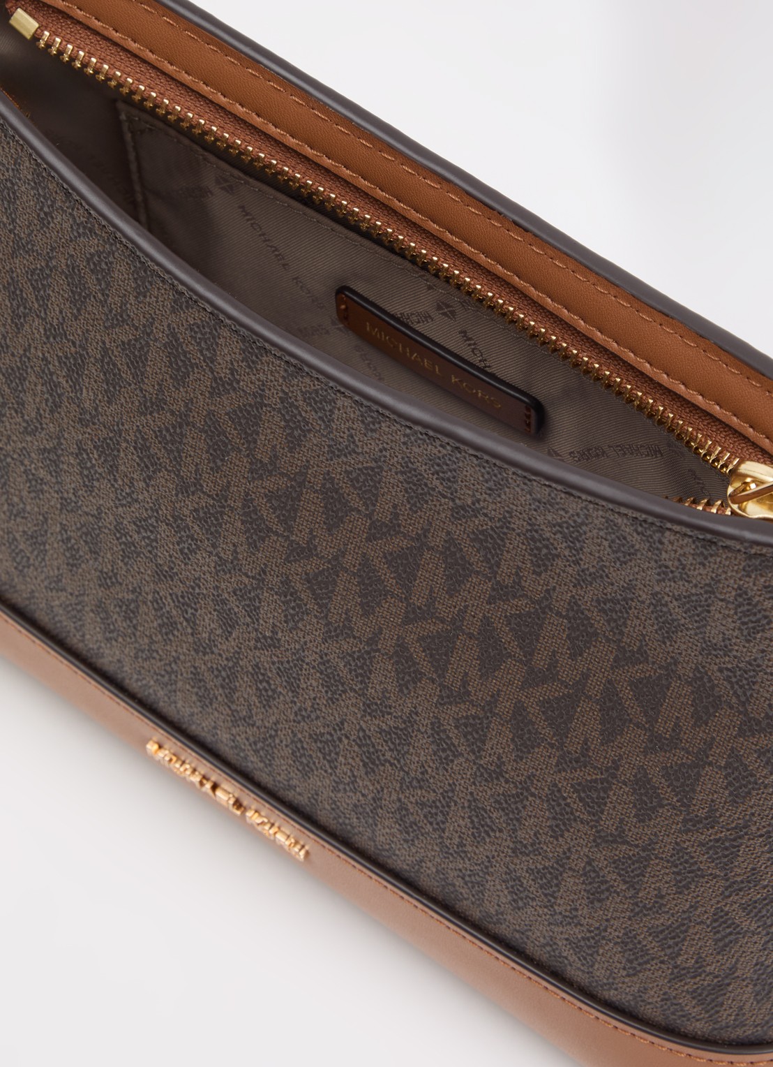 Michael Kors Andie crossbodytas met logoprint - detail 2 bruin
