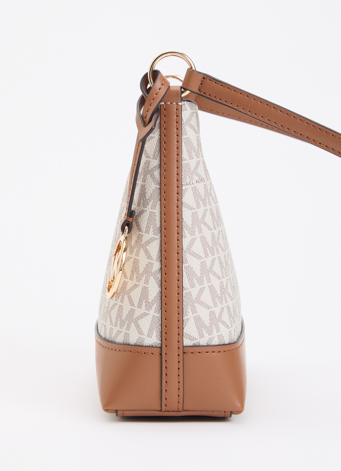 Michael Kors Andie crossbodytas met logoprint - detail 5 beige