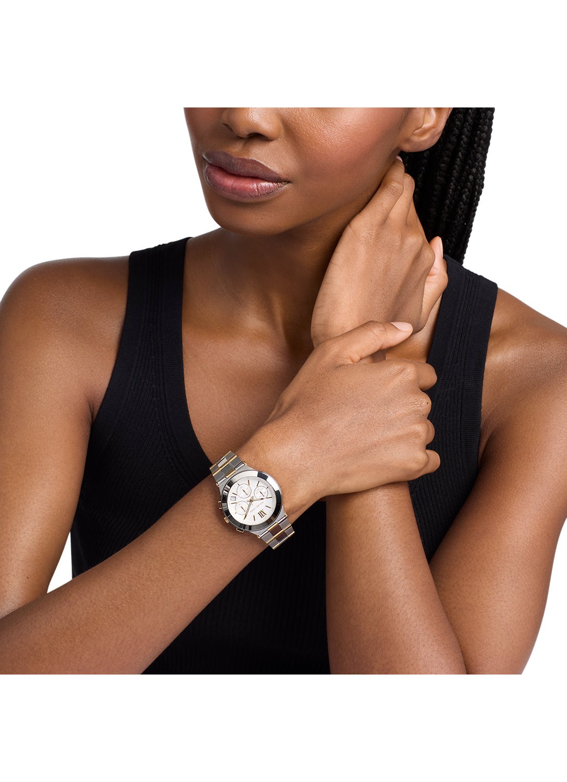 Michael Kors Billie horloge MK7605 - detail 4 zilver