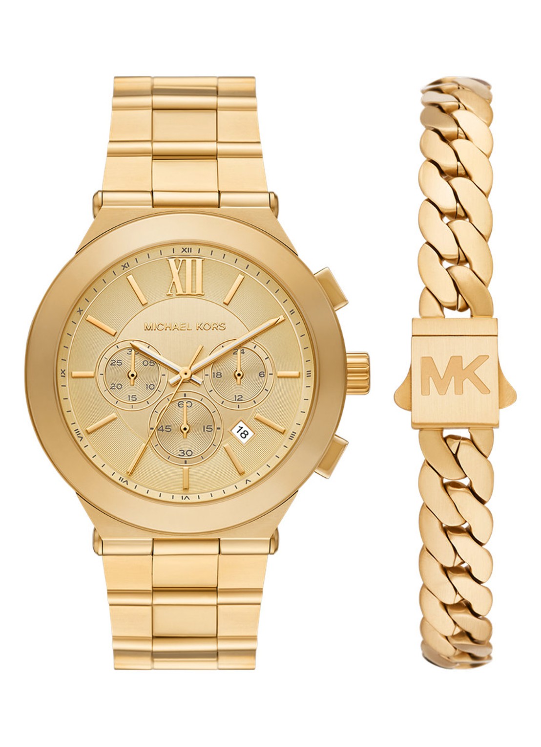 Michael Kors Billie horloge MK9270SET - voorkant 4 goud