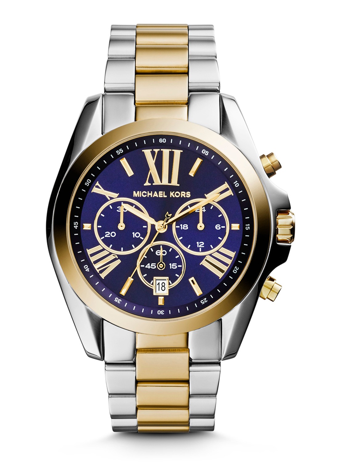 Michael Kors Bradshaw horloge MK5976 - voorkant 2 goud