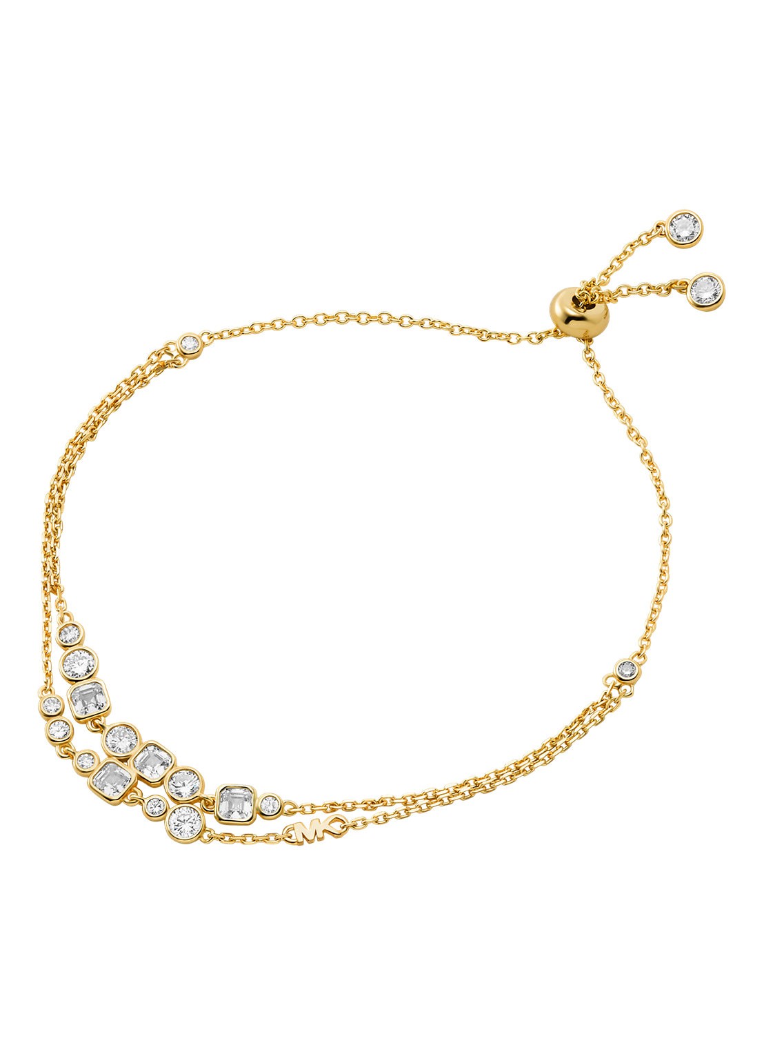 Michael Kors Brilliance armband verguld MKC1770710 - voorkant goud