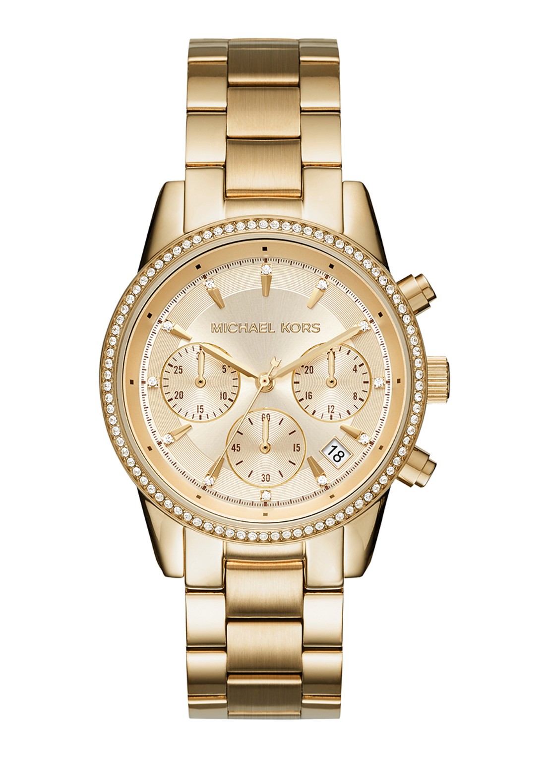 Michael Kors Bryant horloge MK6356 - voorkant goud