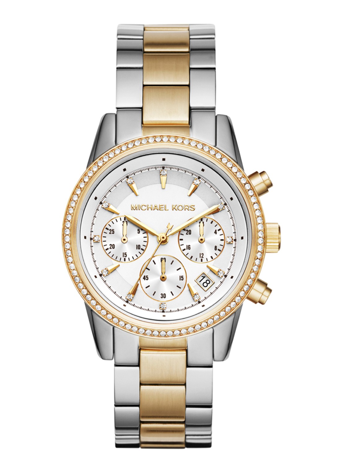 Michael Kors Bryant horloge MK6474 - voorkant goud