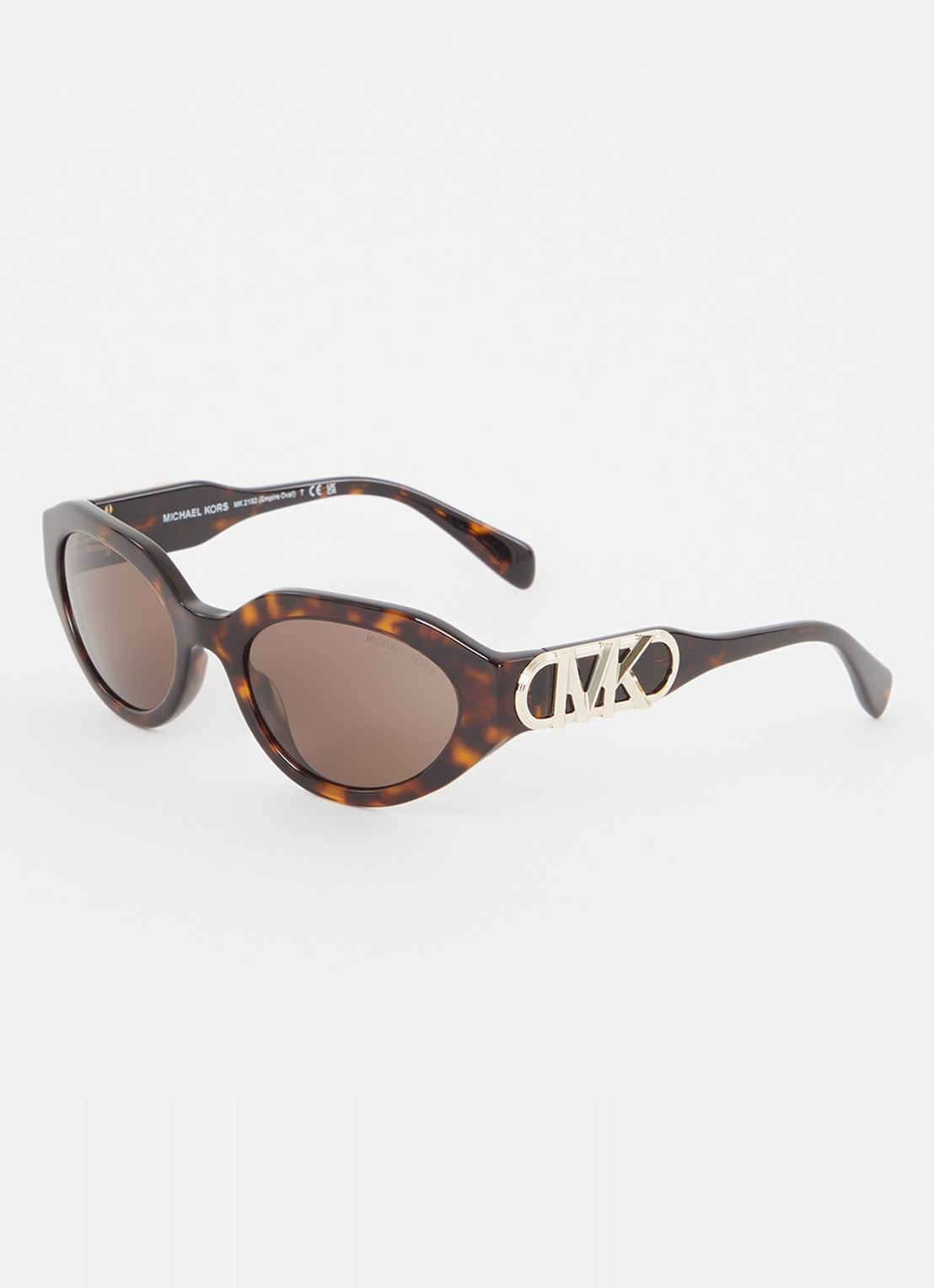 Michael Kors Empire Oval zonnebril MK2192  - voorkant 4 donkerbruin