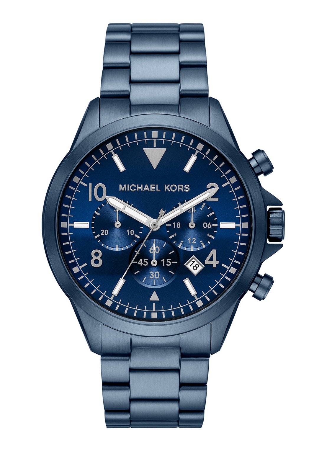 Michael Kors Gage Horloge MK8829 - voorkant blauw