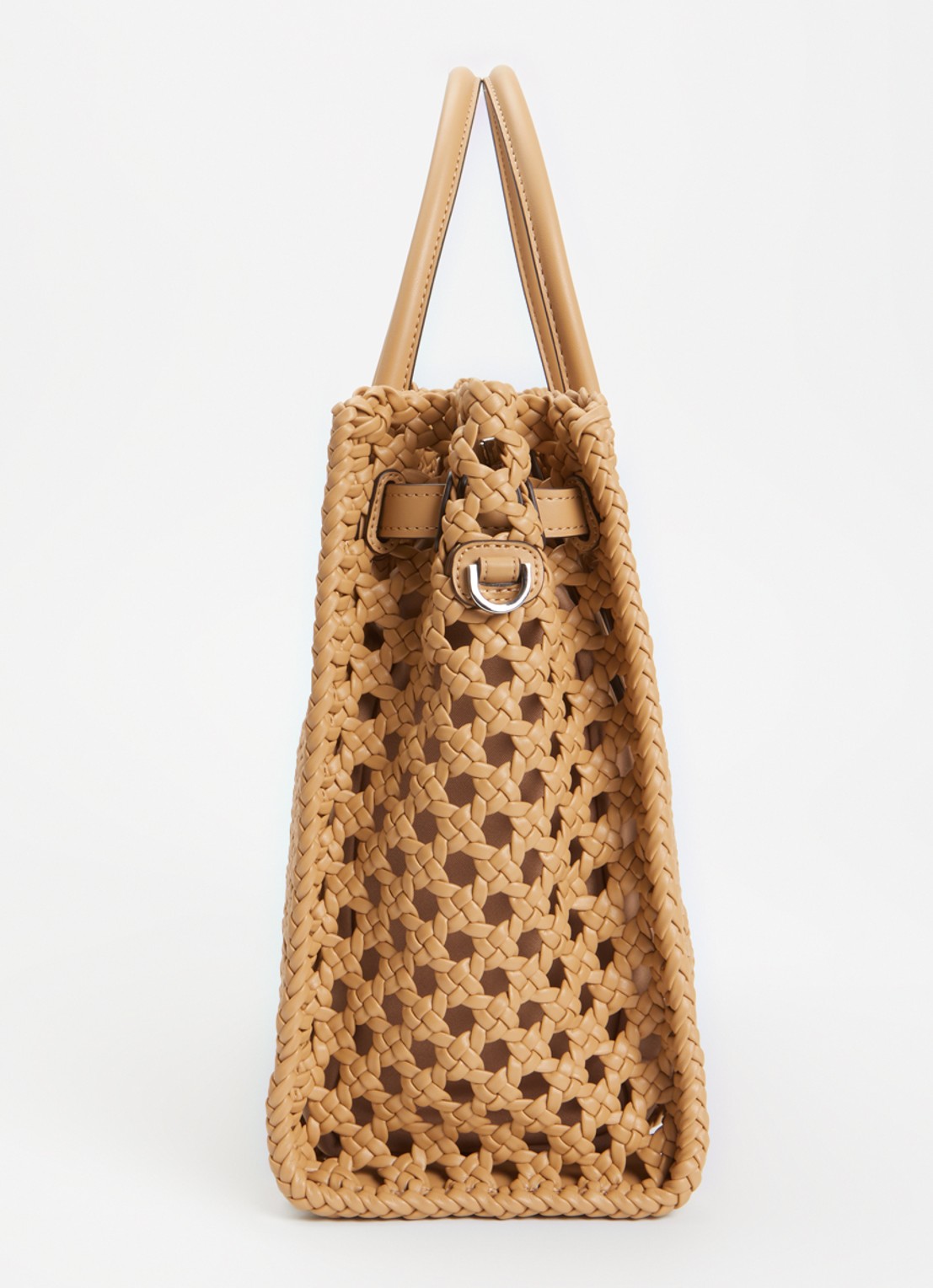 Michael Kors Hamilton handtas met afneembare schouderriem - detail 2 beige