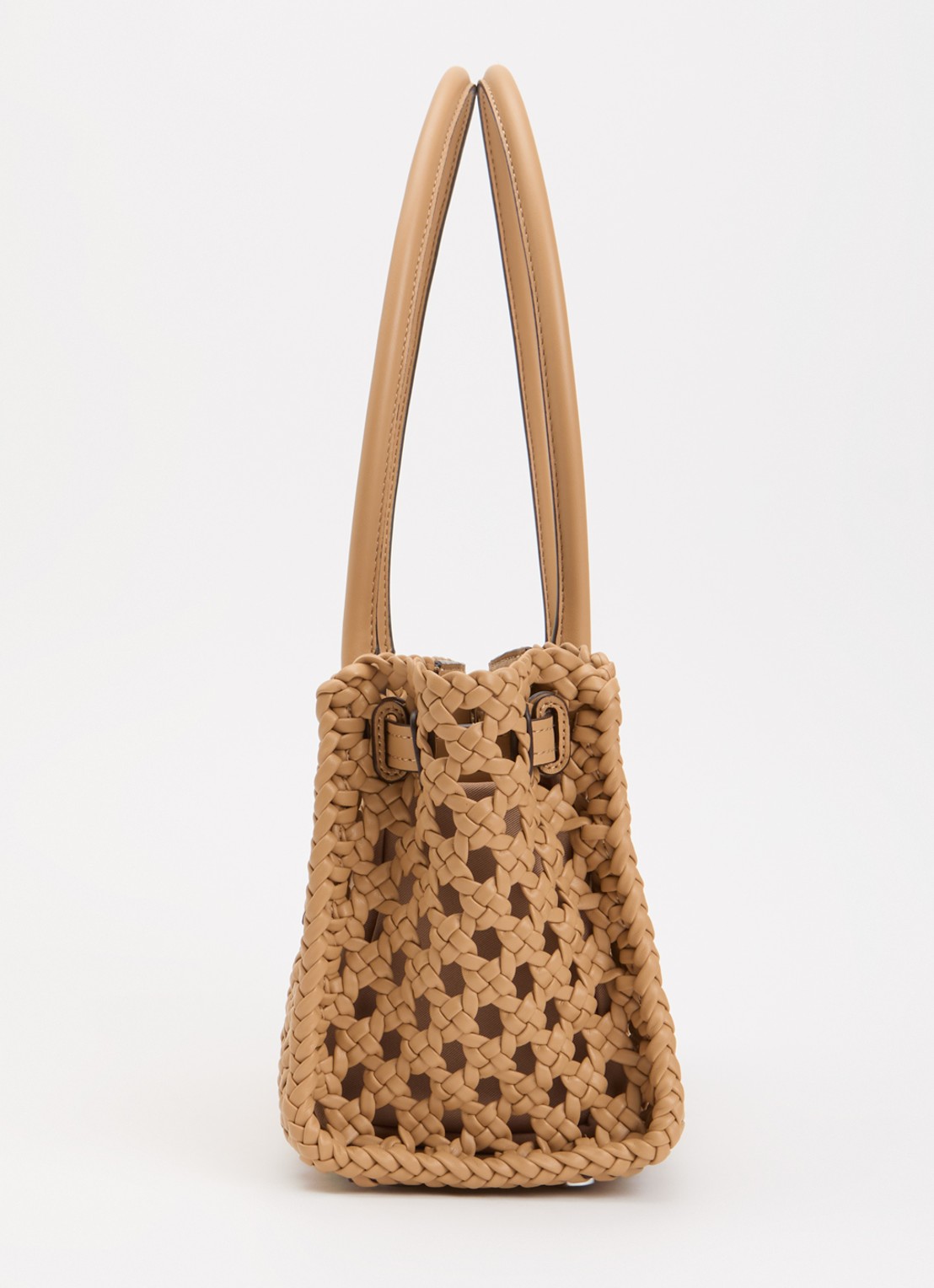 Michael Kors Hamilton schoudertas met gespdetail  - detail 4 lichtbruin