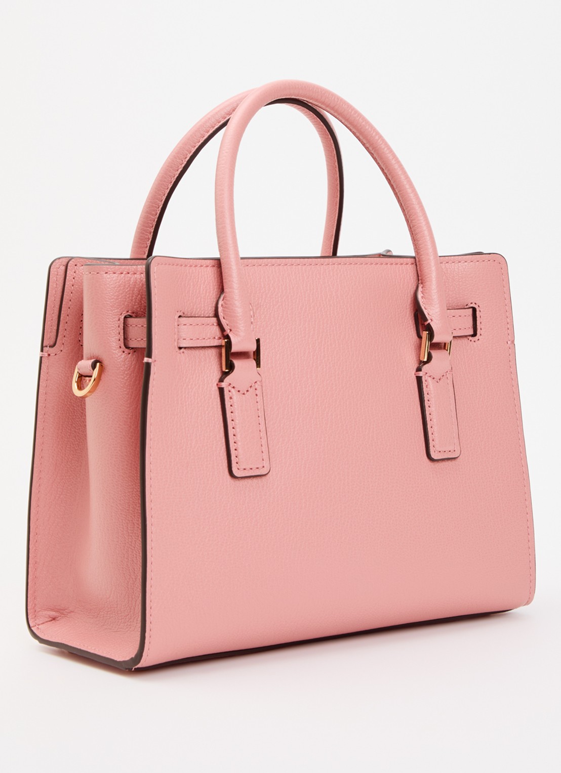Michael Kors Hamilton Small handtas met afneembare schouderriem - achterkant lichtroze