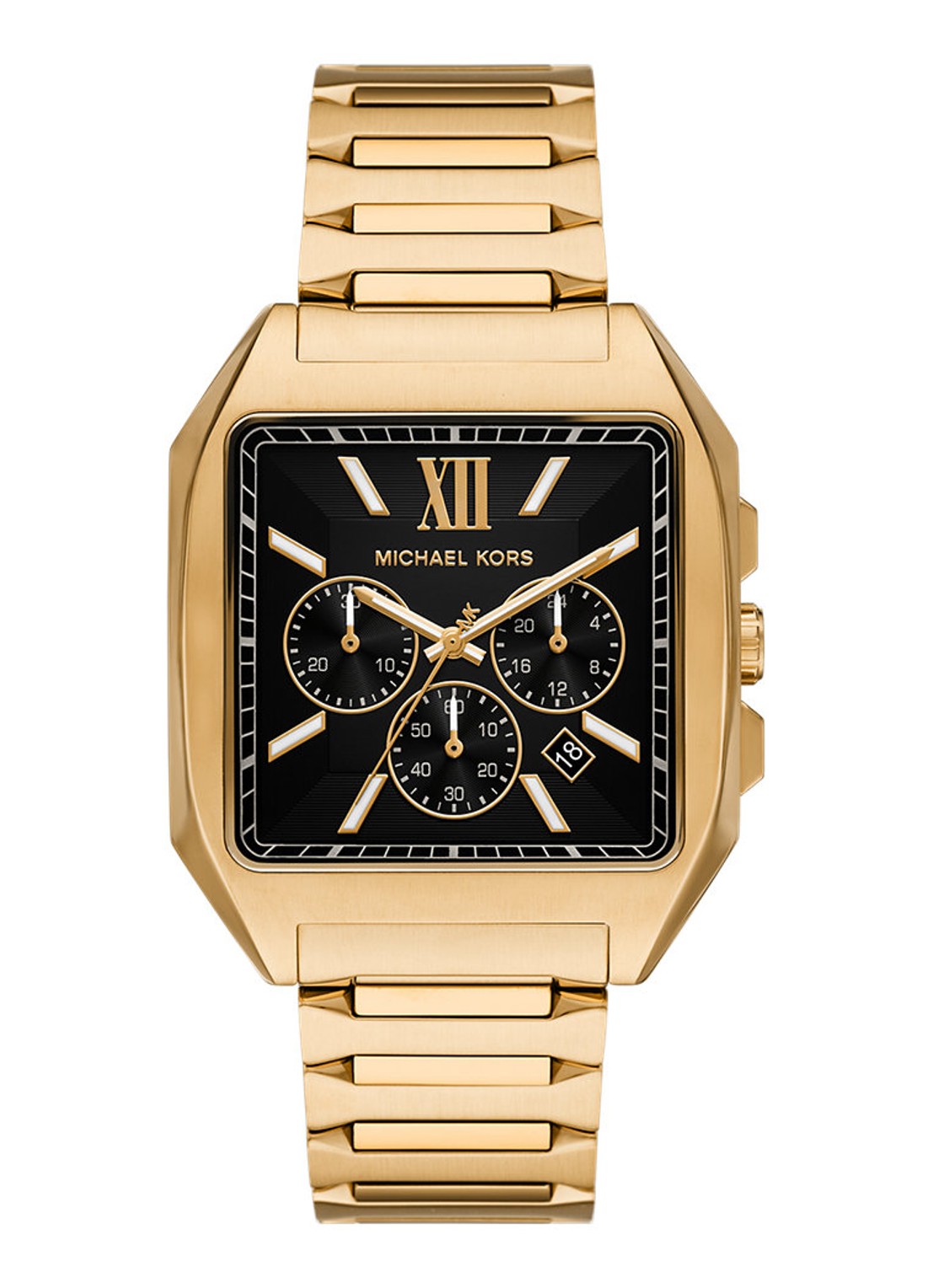 Michael Kors Hayes horloge MK9281 - voorkant goud