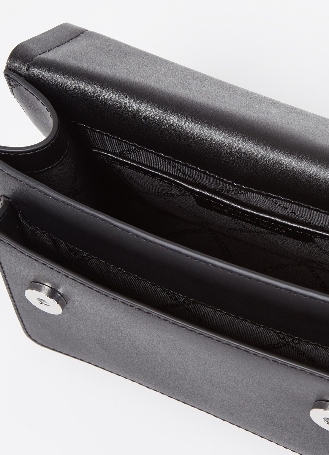 Michael Kors Heather Large schoudertas met logoprint - detail diepzwart