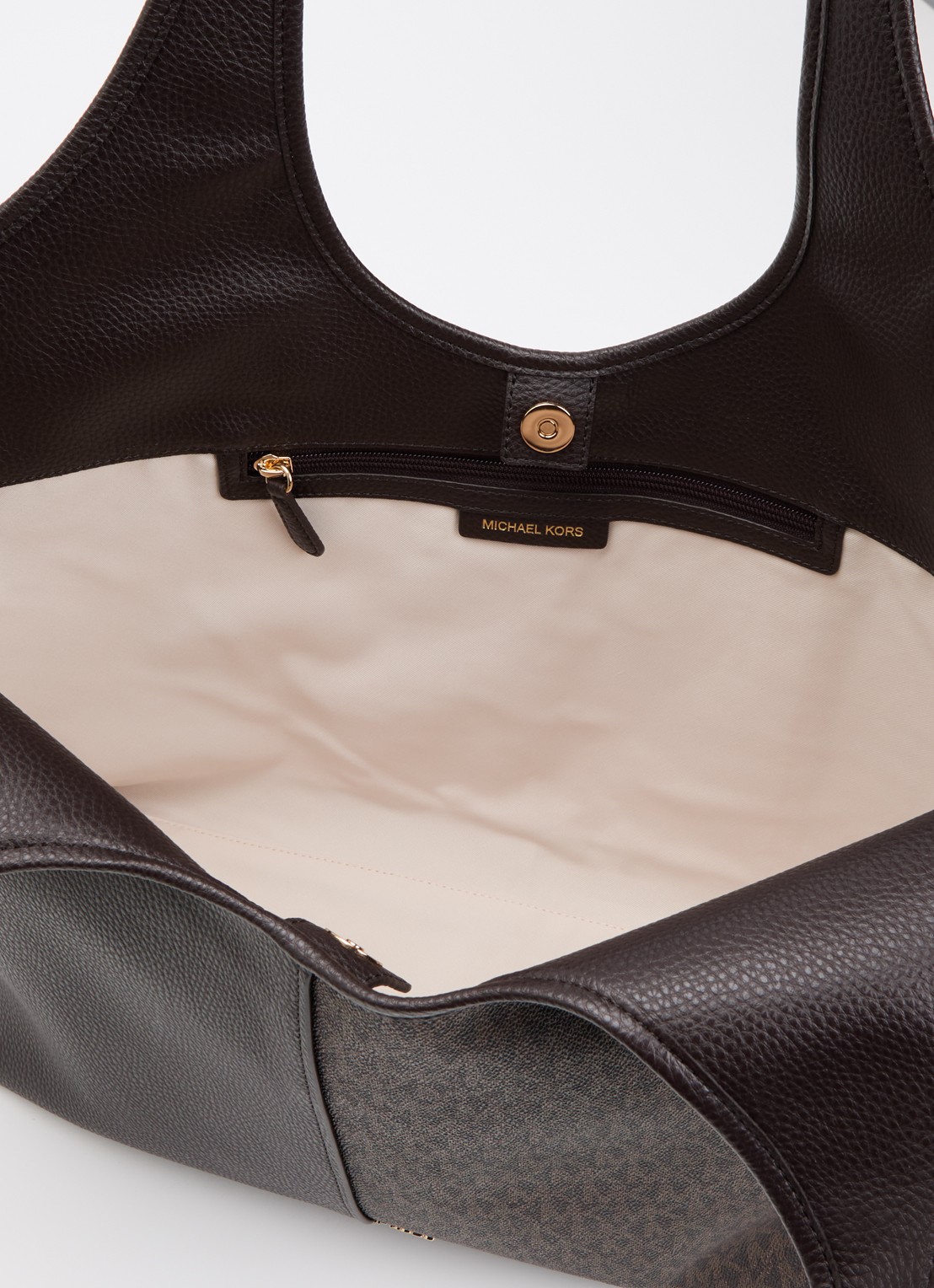 Michael Kors Henly Large shopper met logoprint - detail 2 chocoladebruin
