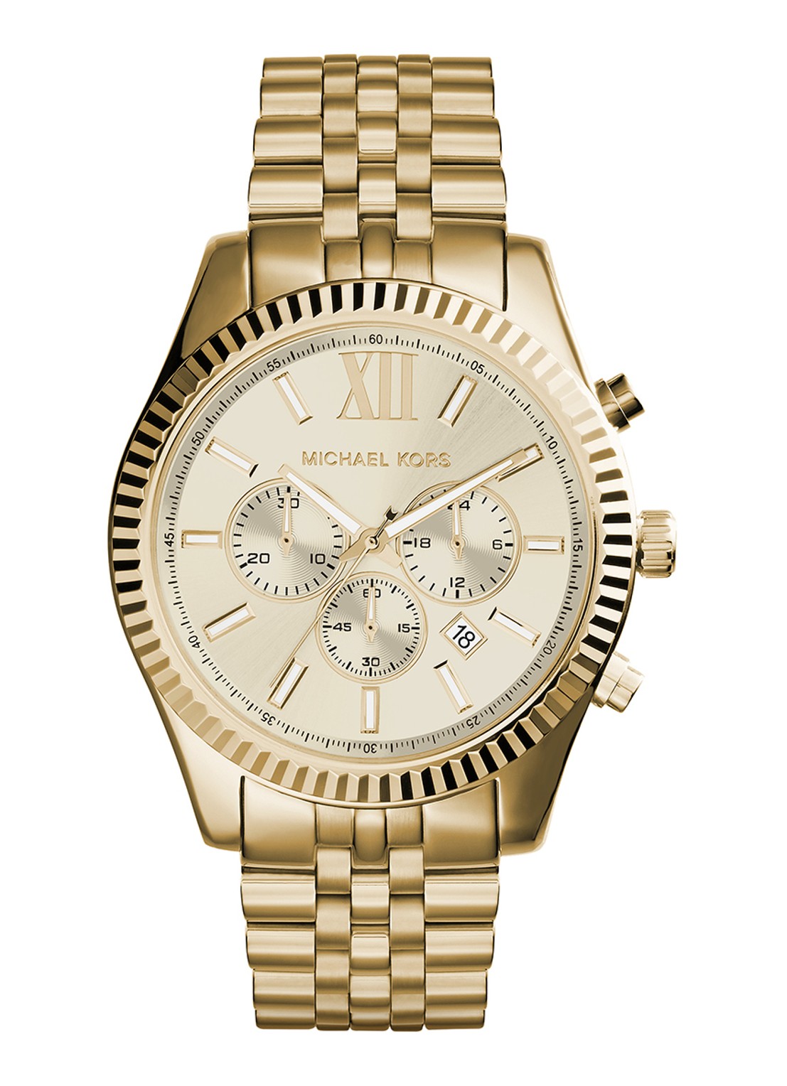 Michael Kors Horloge Lexington MK8281 - voorkant goud