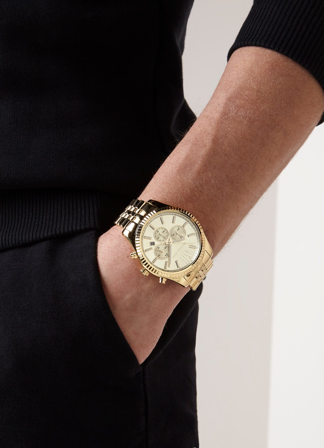 Michael Kors Horloge Lexington MK8281 - voorkant 2 goud