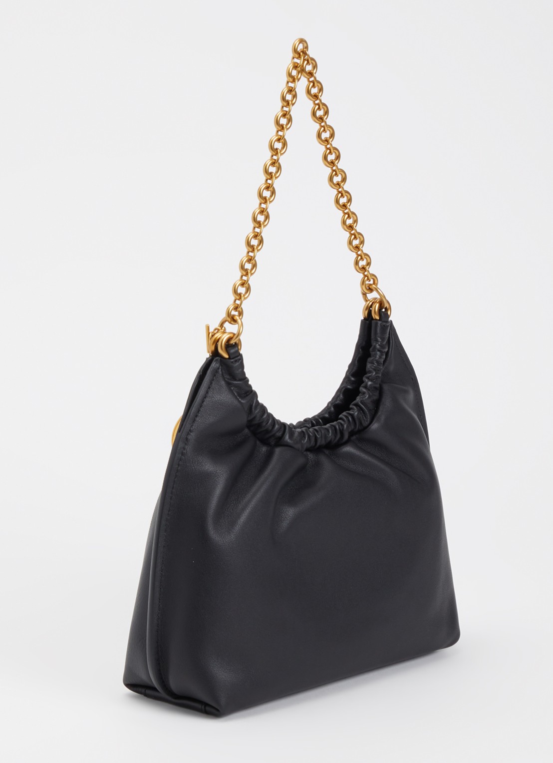 Michael Kors Indie Medium schoudertas met logo - achterkant 2 zwart