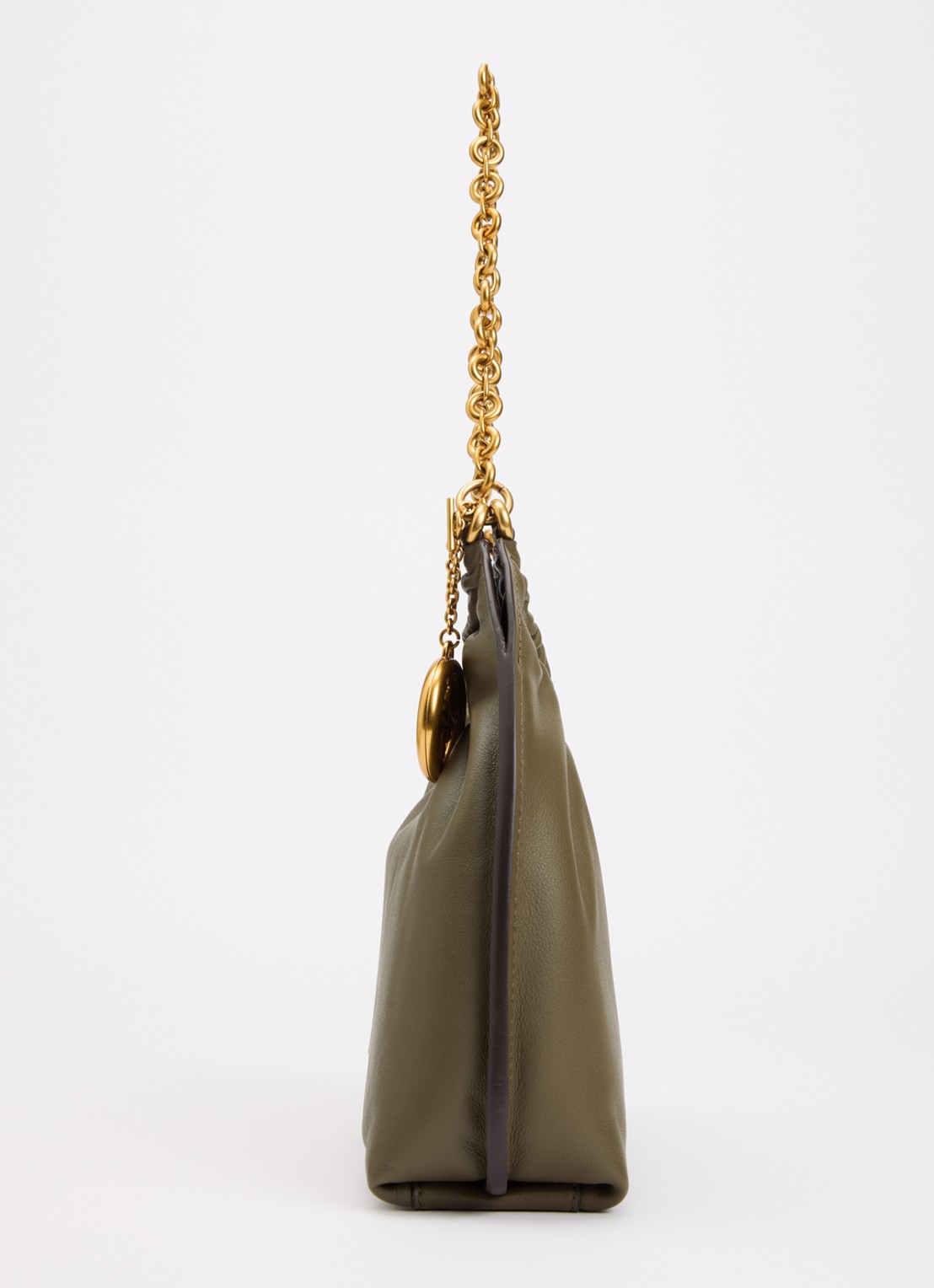 Michael Kors Indie Medium schoudertas met logo - detail 3 mosgroen
