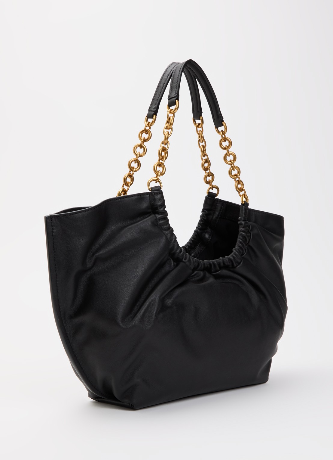 Michael Kors Indie schoudertas van leer - achterkant 2 zwart